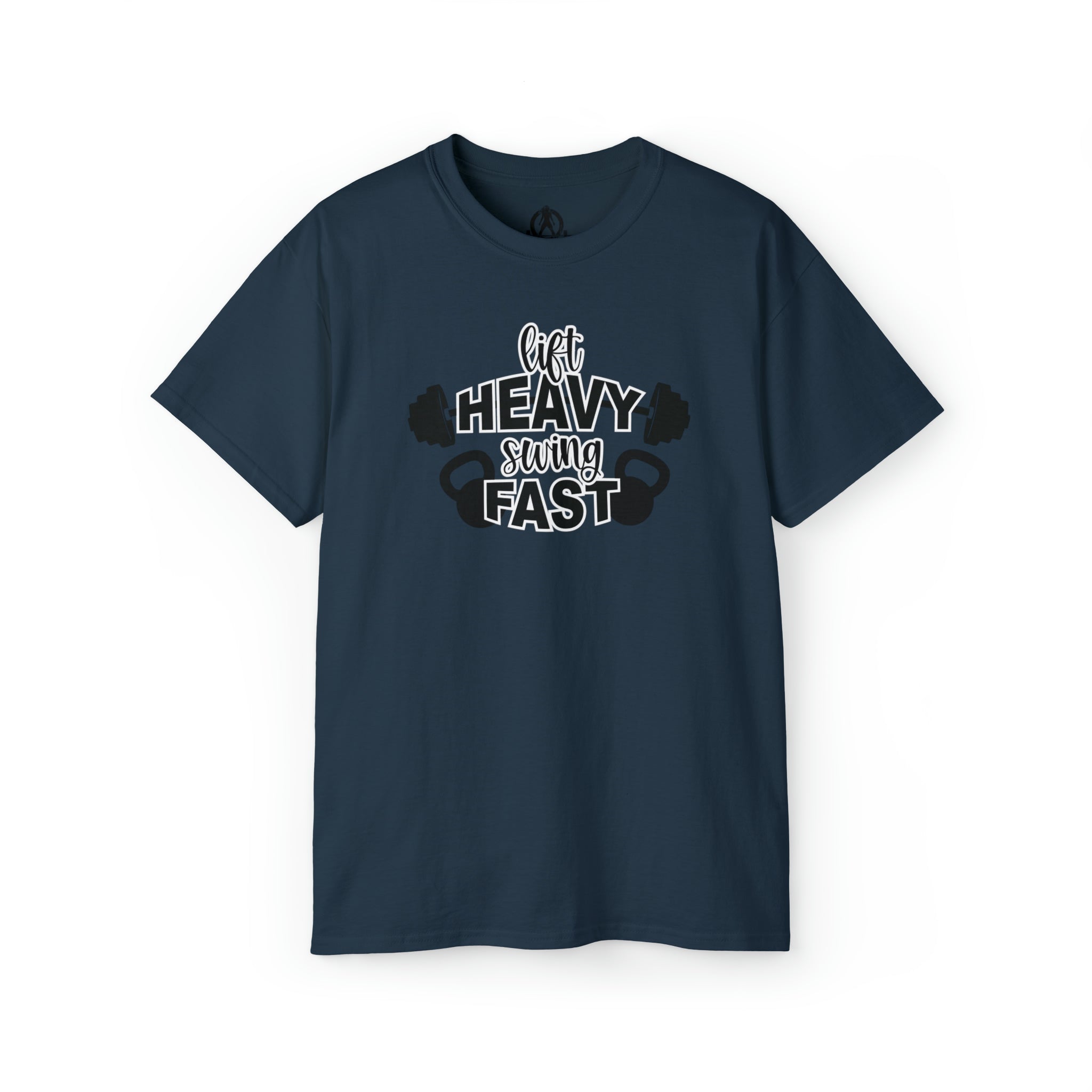 Lift Heavy Swing Fast - Unisex Ultra Cotton Tee - Black Logo