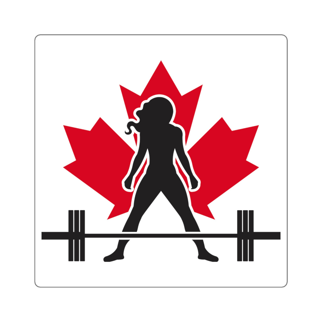 Square Stickers - Canada Logo - Classic Dark