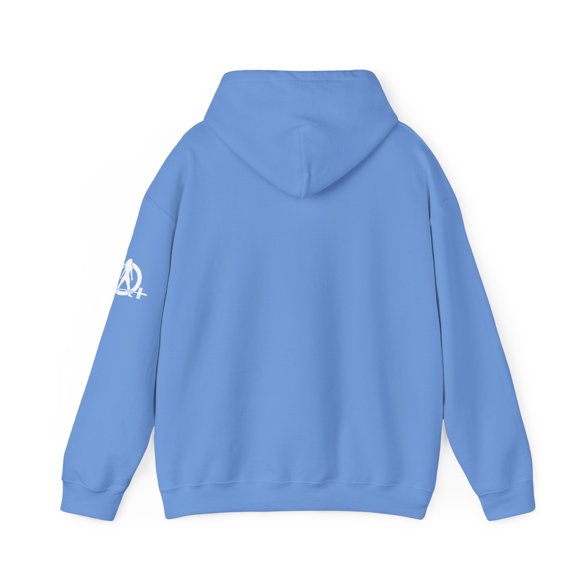 45 + 45 = 135  - Unisex Heavy Blend Hooded Sweatshirt  - White Print on Front & Arm