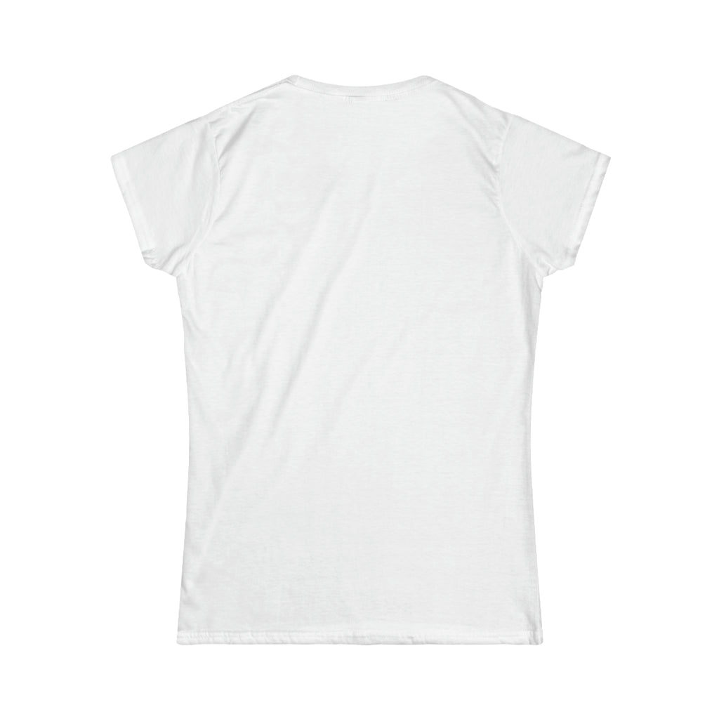 She is STRONG - Women's Softstyle Tee - Front Print Black