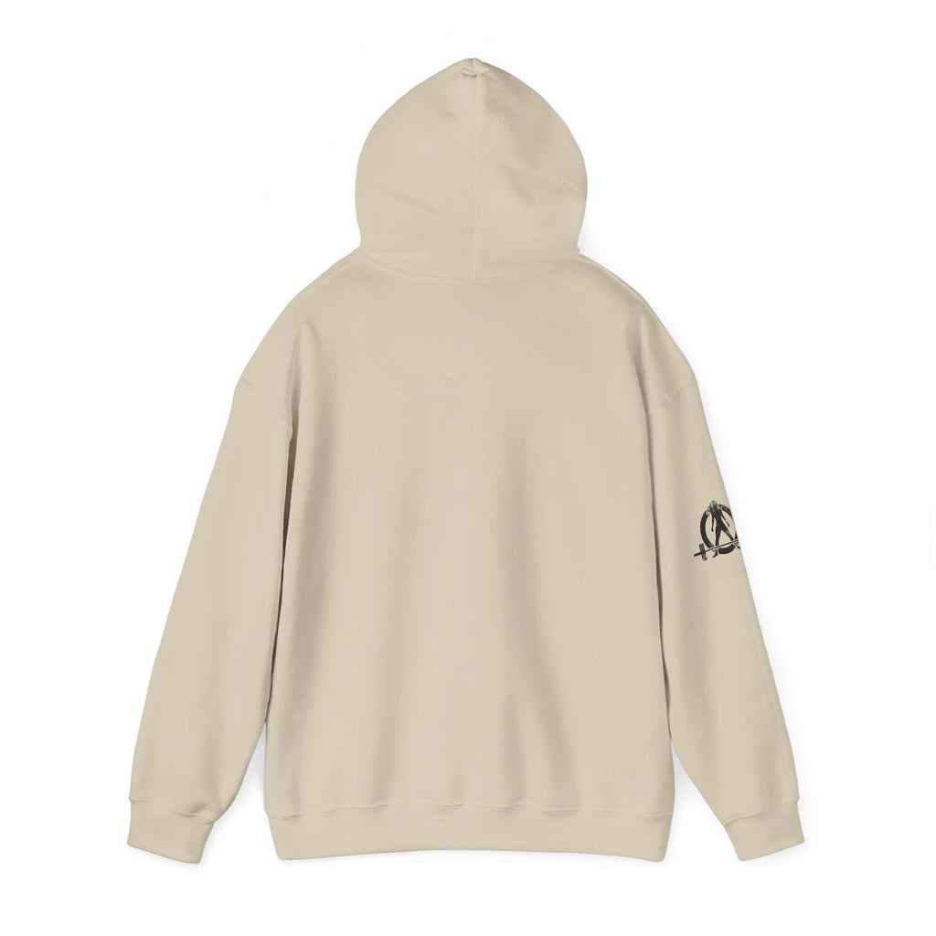 Strong Not Skinny - Unisex Heavy Blend Hooded Sweatshirt - Black Front Logo