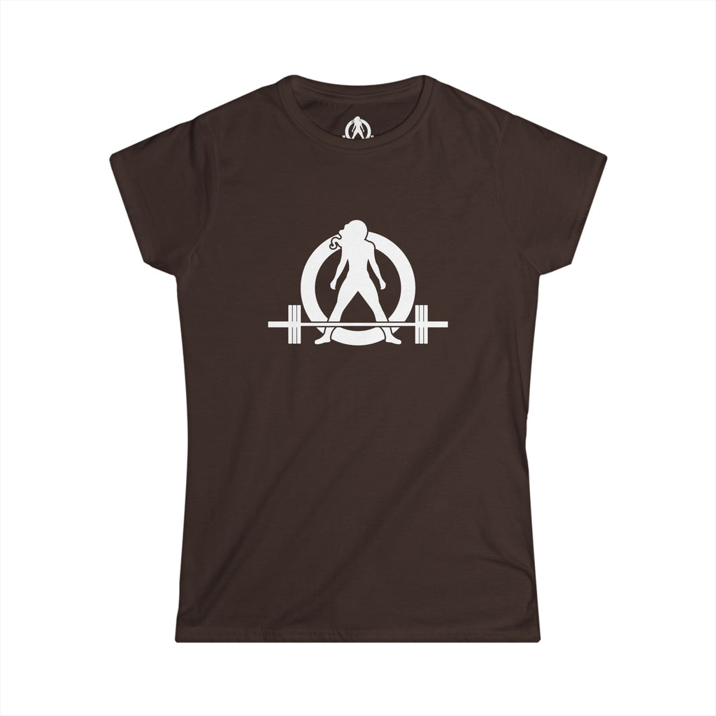 Kick Your Ass - Women's Softstyle Tee - White Logo - V2