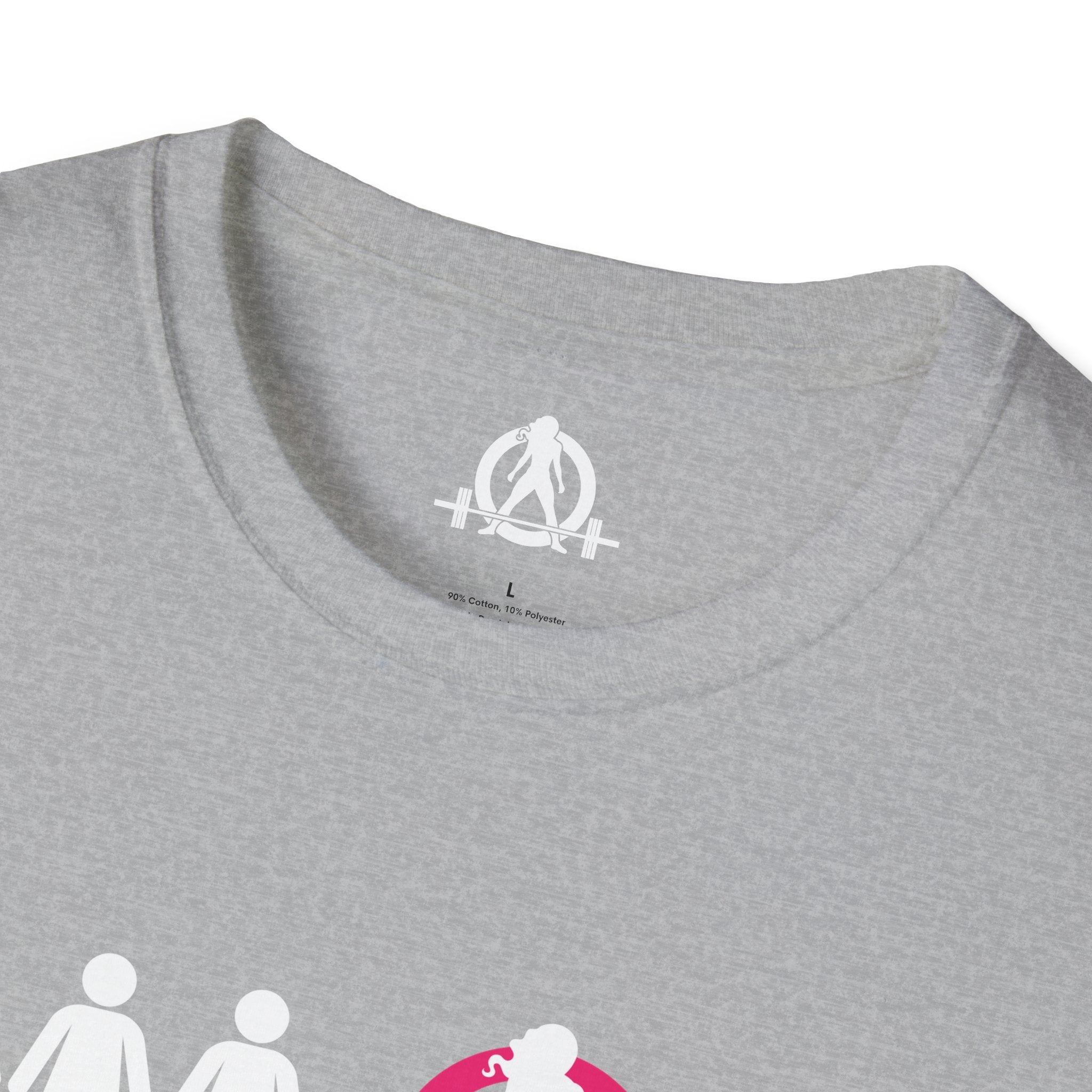 Dare To Be Different - Deadlift - Unisex Softstyle T-Shirt - White Logo Front