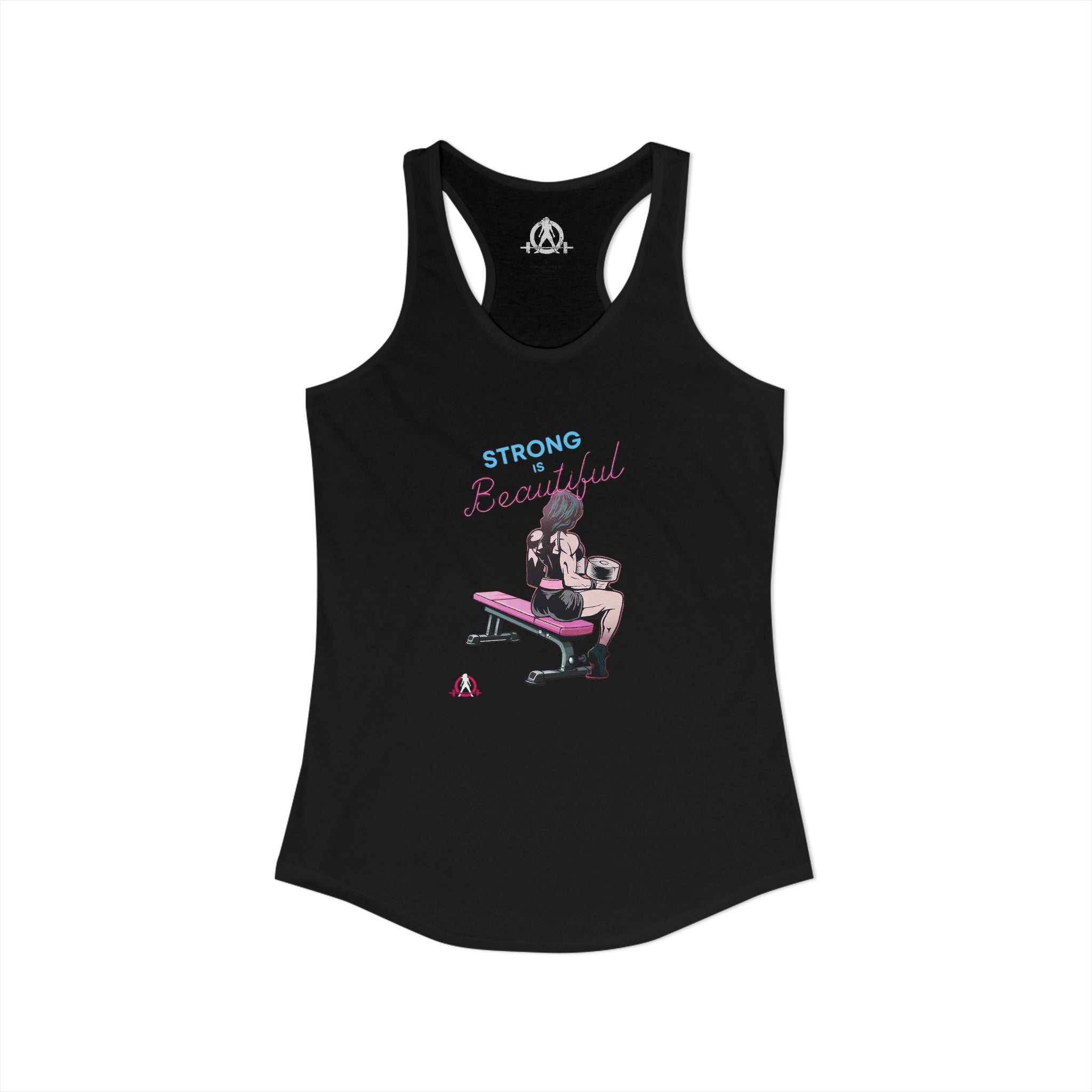 Strong Is Beautiful - Comic  - Racer Back Tank Top - Women's Ideal Racerback Tank Plain Back