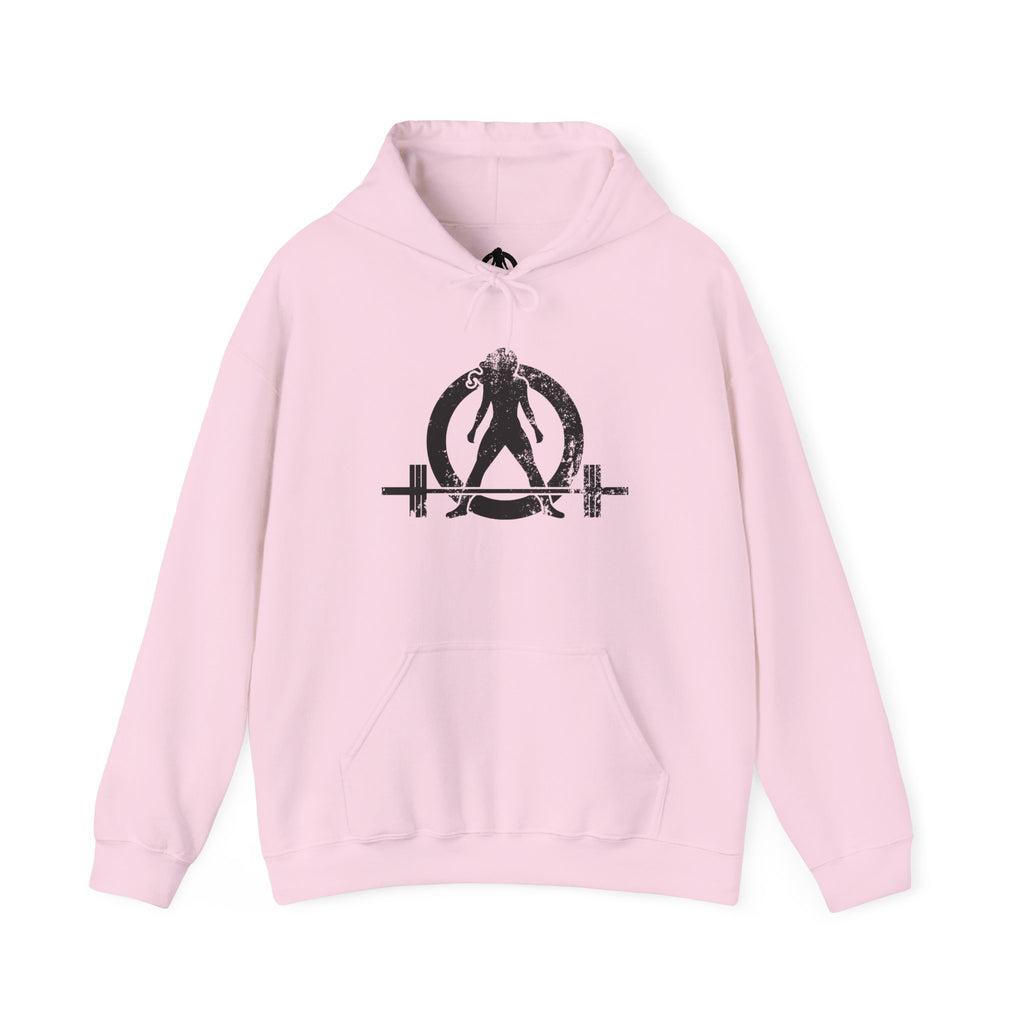 WWLW “Squat • Bench • Deadlift • Repeat” Hoodie - Black Logo Back