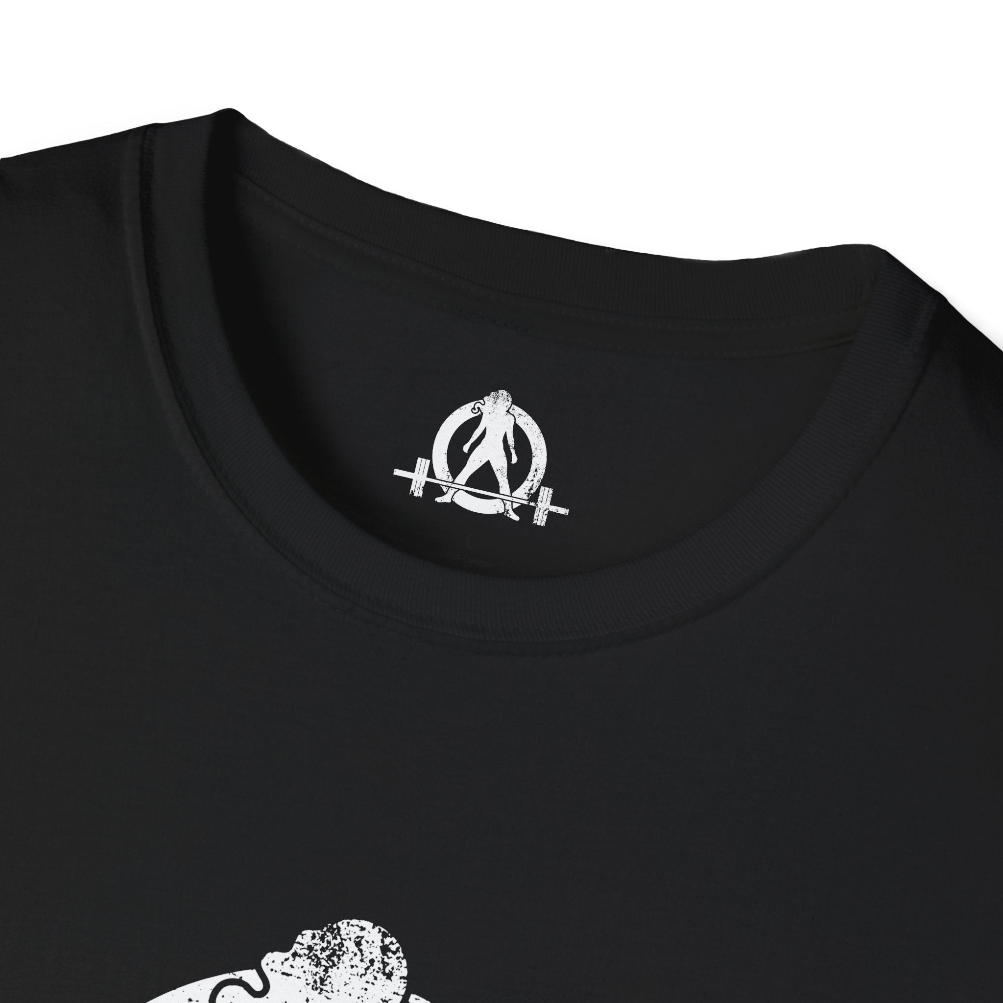 WWLW White Distressed Unisex Softstyle T-Shirt - White Distressed Logo - Plain Back