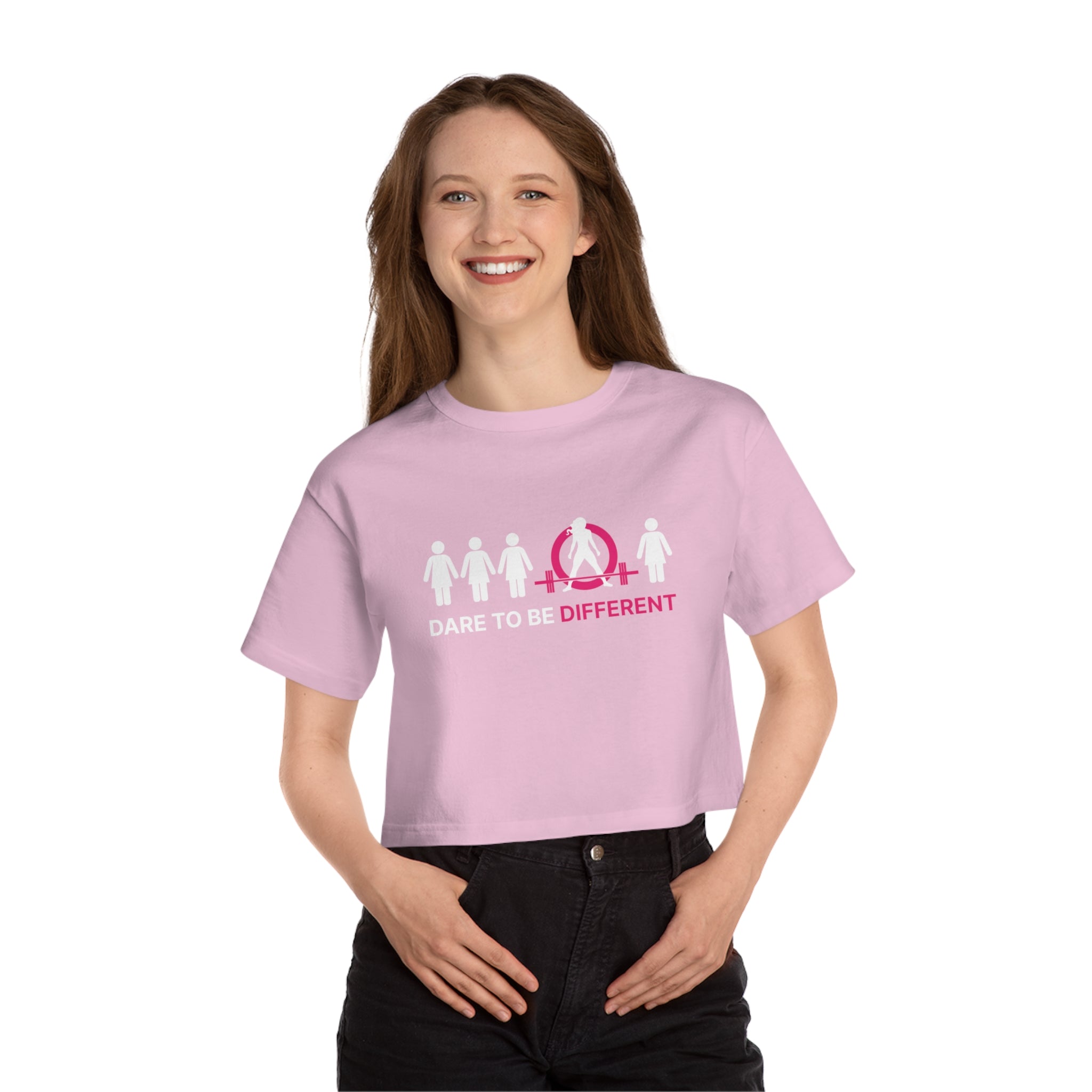Dare To Be Different - Deadlift. - Champion Women's Heritage Cropped T-Shirt