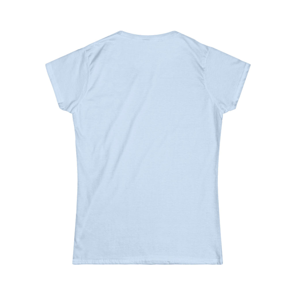 Lift Heavy Swing Fast - Women's Softstyle Tee - Black Logo