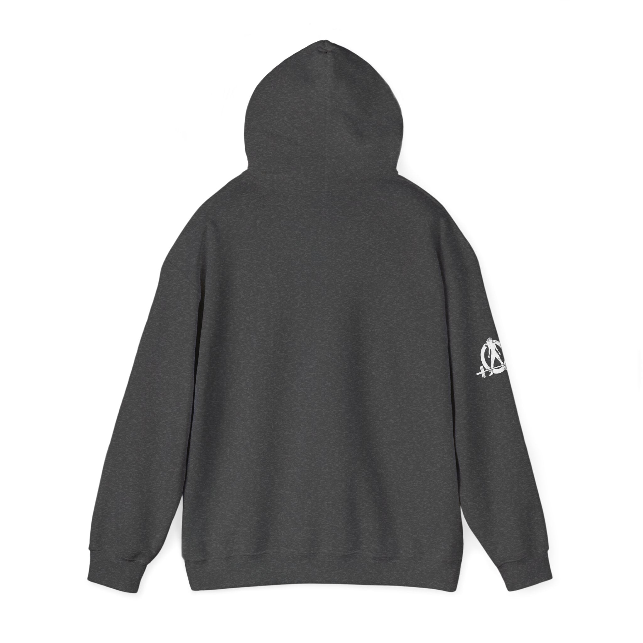 Lift Like.A Girl - Unisex Heavy Blend Hooded Sweatshirt - White Logo on Front & Right Sleeve