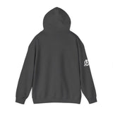 Lift Like.A Girl - Unisex Heavy Blend Hooded Sweatshirt - White Logo on Front & Right Sleeve