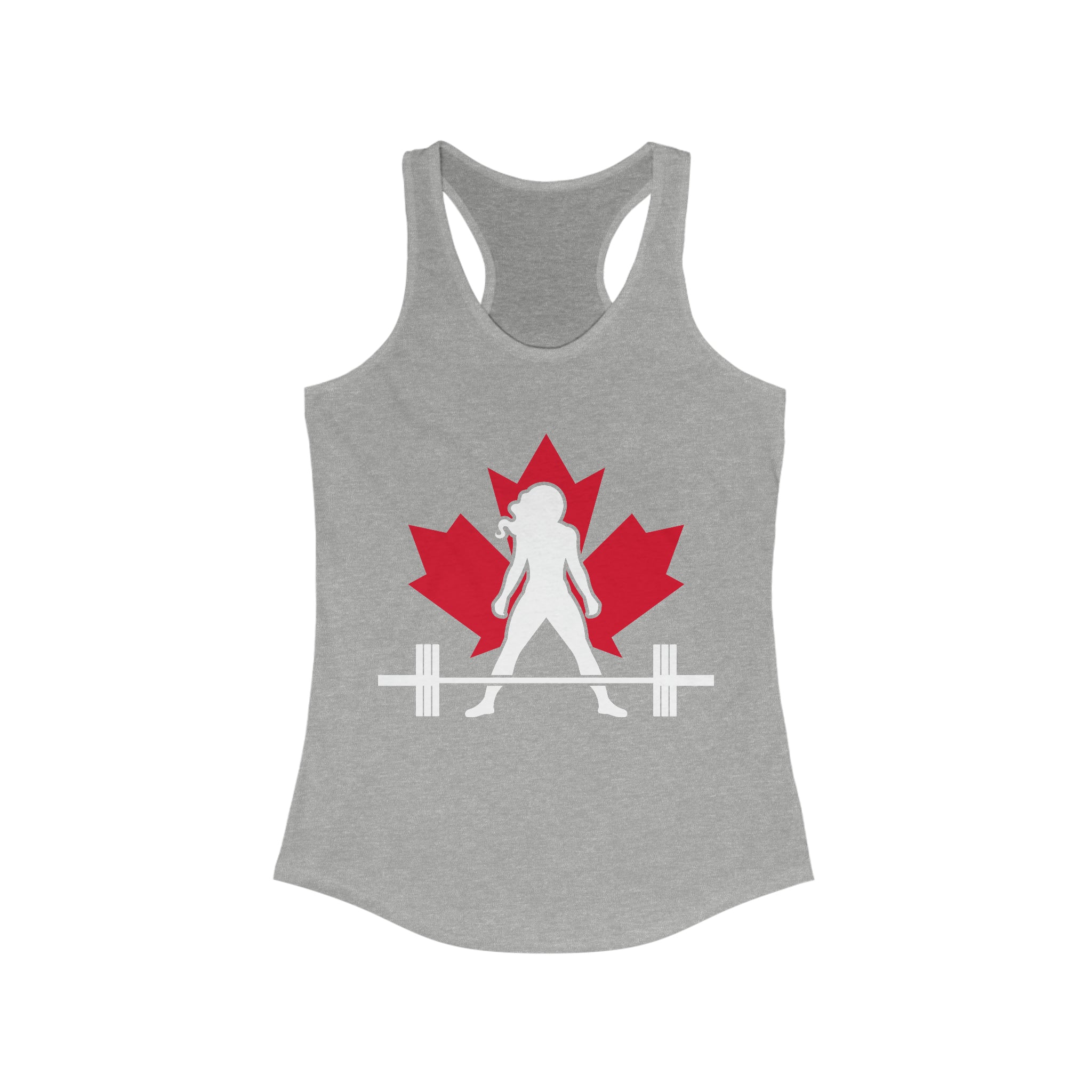 Women's Ideal Racerback Tank - Canada Dark Light - Plain Back