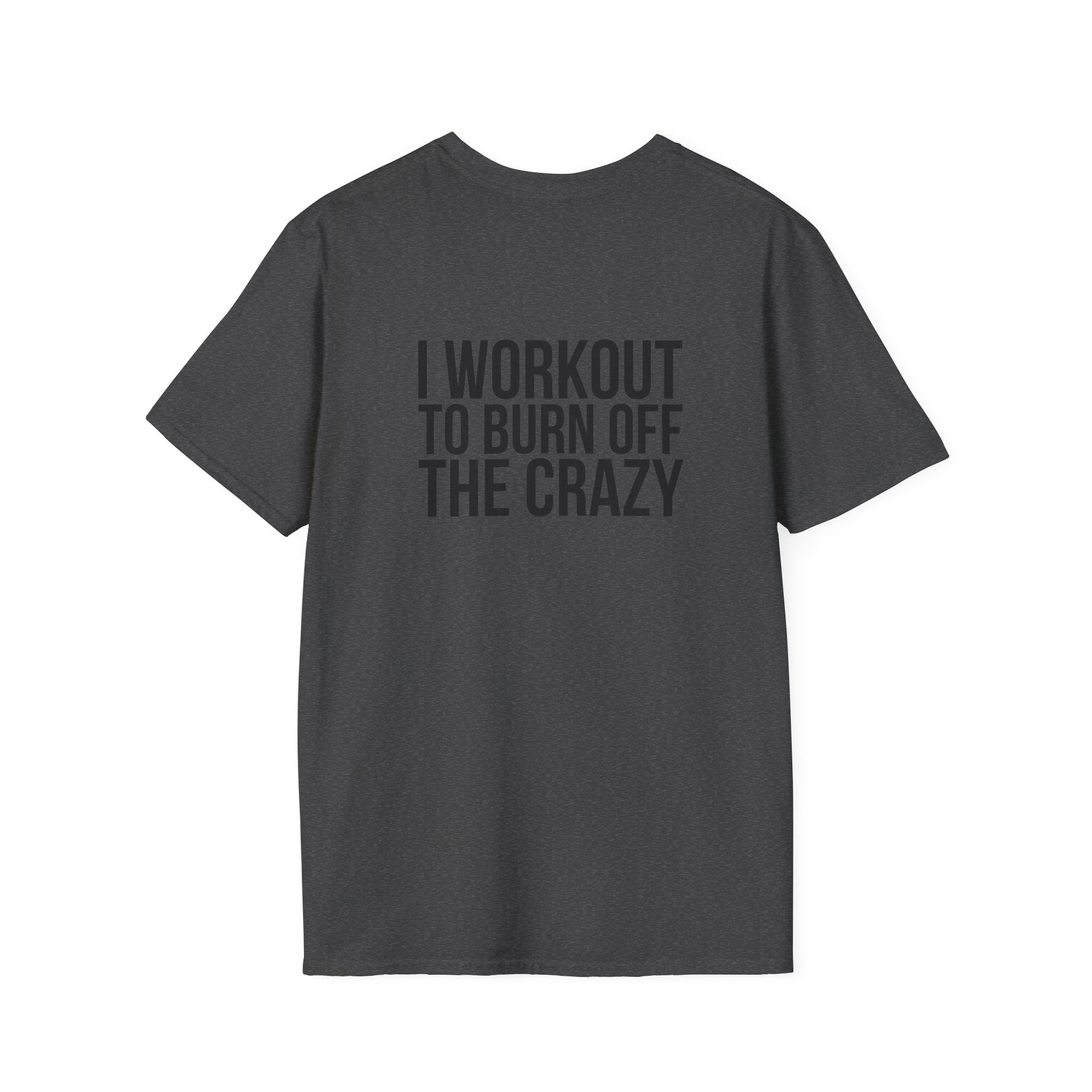 Cardio = Lift Weights Faster - Unisex Softstyle T-Shirt - Logo Front