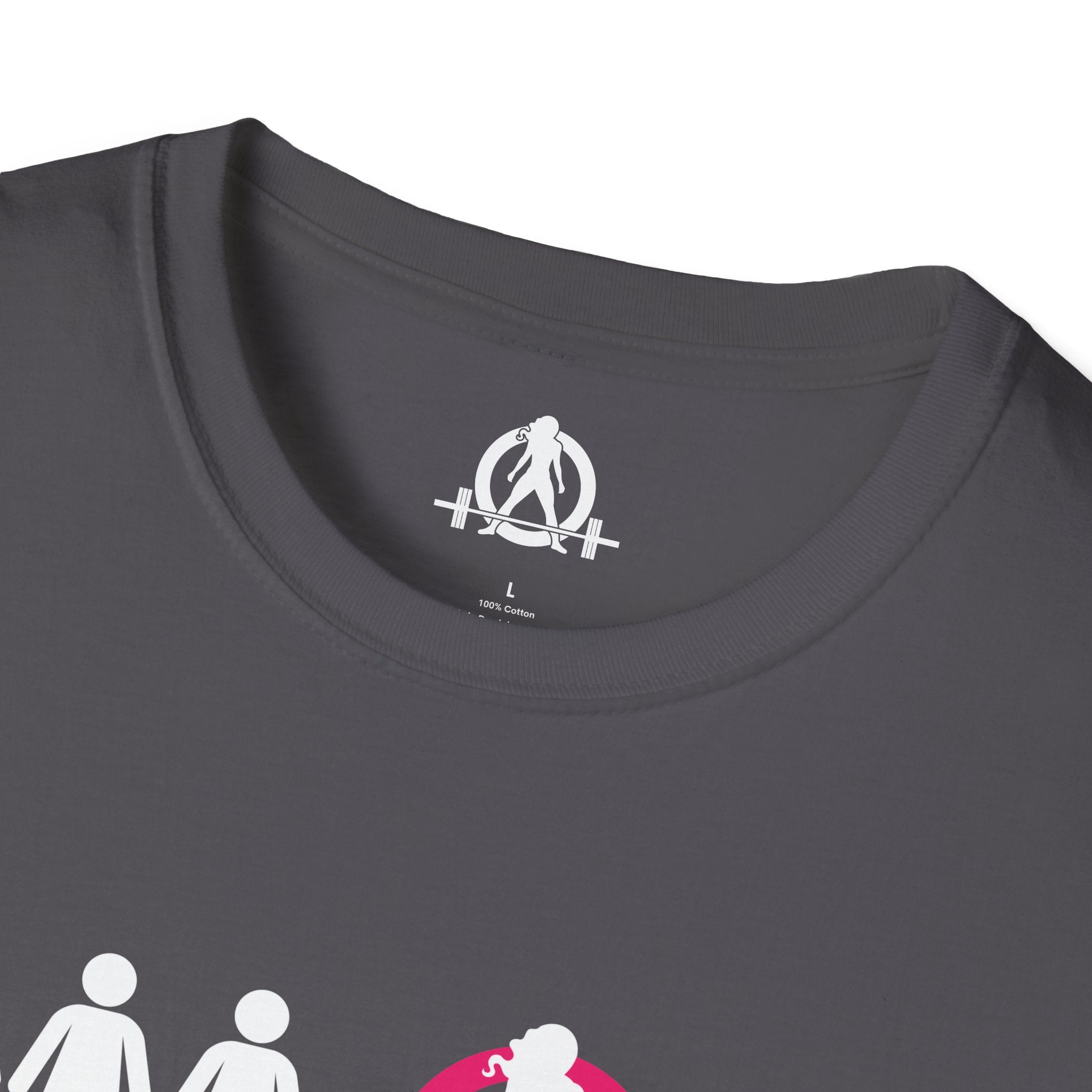 Dare To Be Different - Deadlift - Unisex Softstyle T-Shirt - White Logo Front