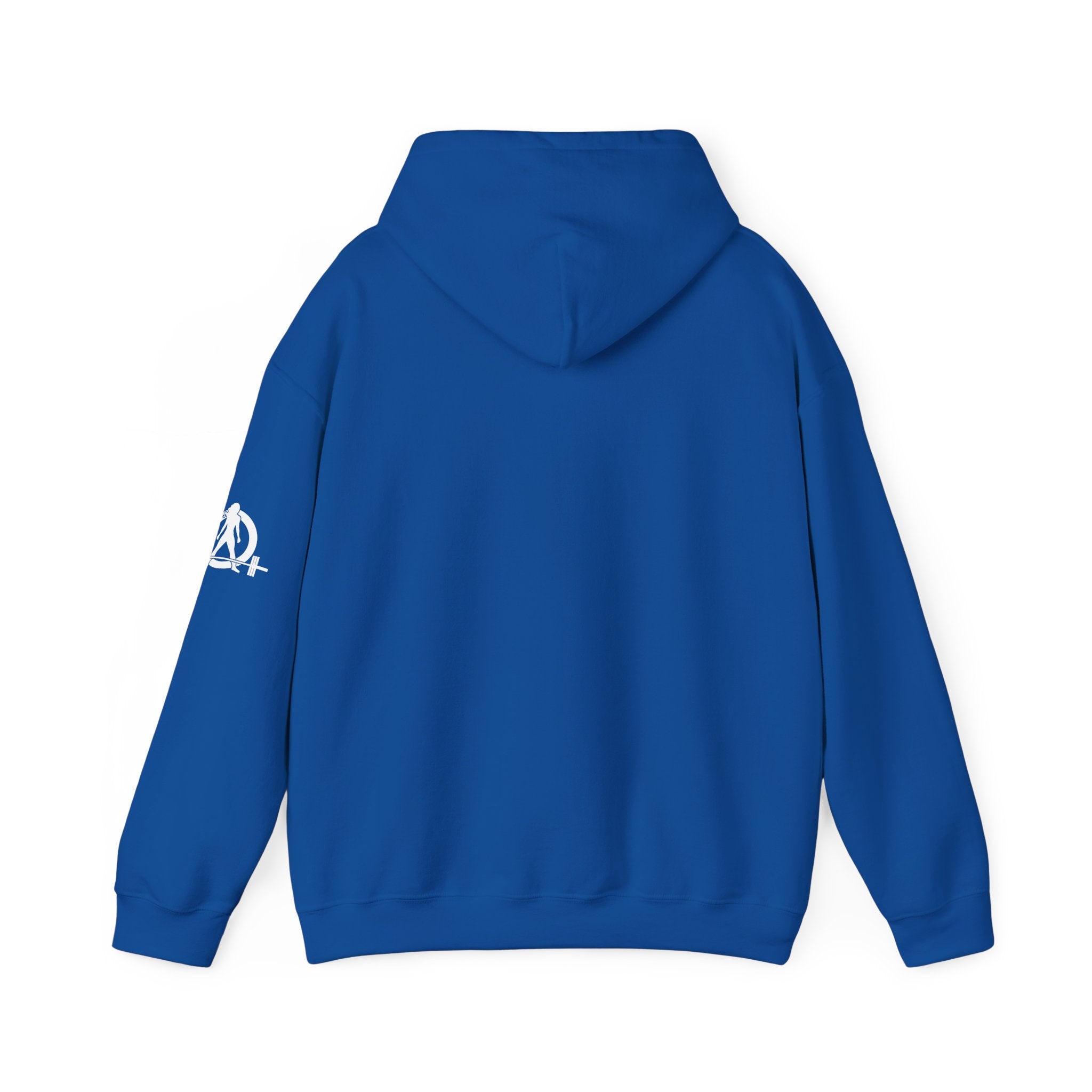 45 + 45 = 135  - Unisex Heavy Blend Hooded Sweatshirt  - White Logo Front & Arm