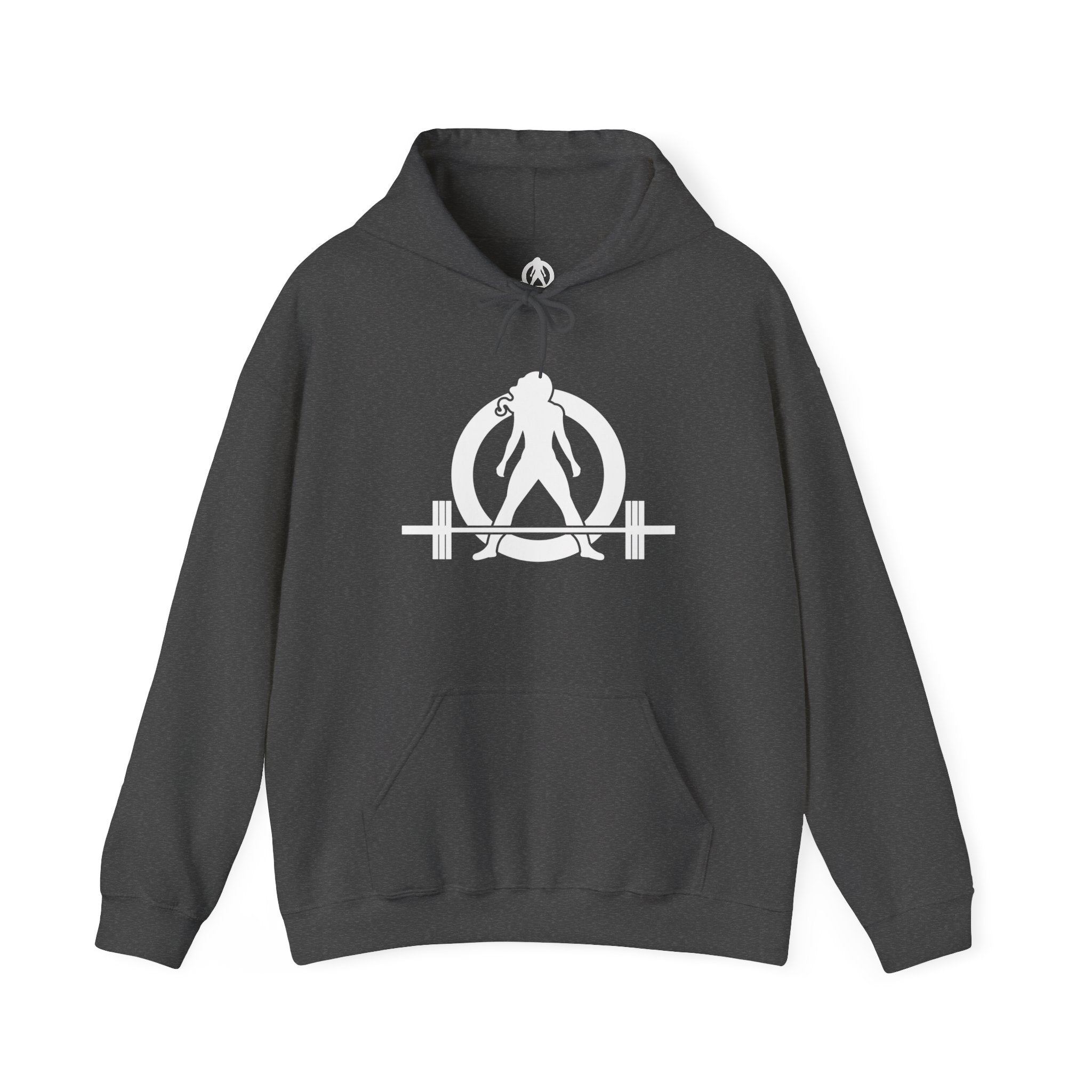 Cardio = Lift Weights Faster - Unisex Heavy Blend Hooded Sweatshirt - White Print on Front & Back