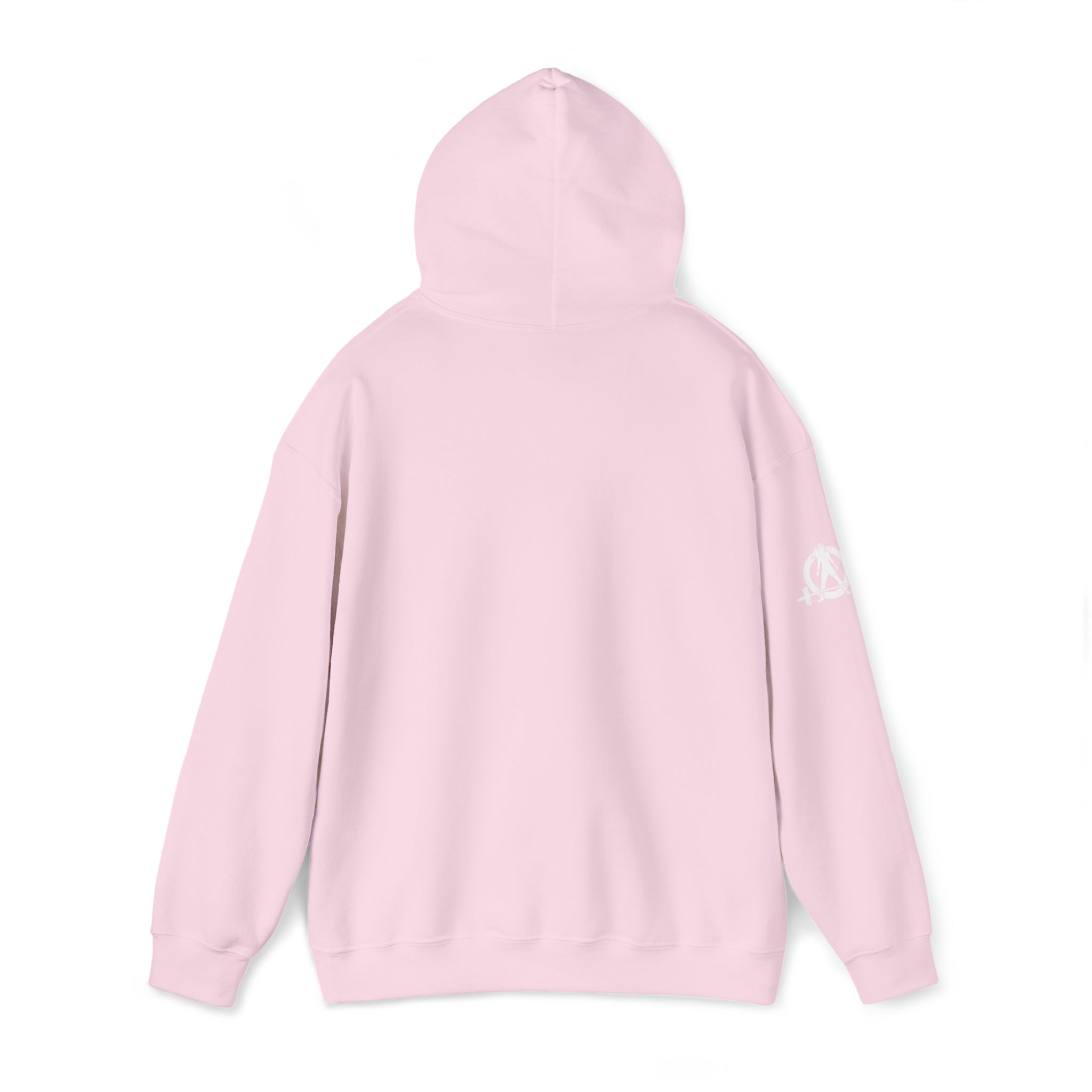 Squat Bench Deadlift Repeat - Unisex Heavy Blend Hooded Sweatshirt - Dark Logo - Pink - Plain Black