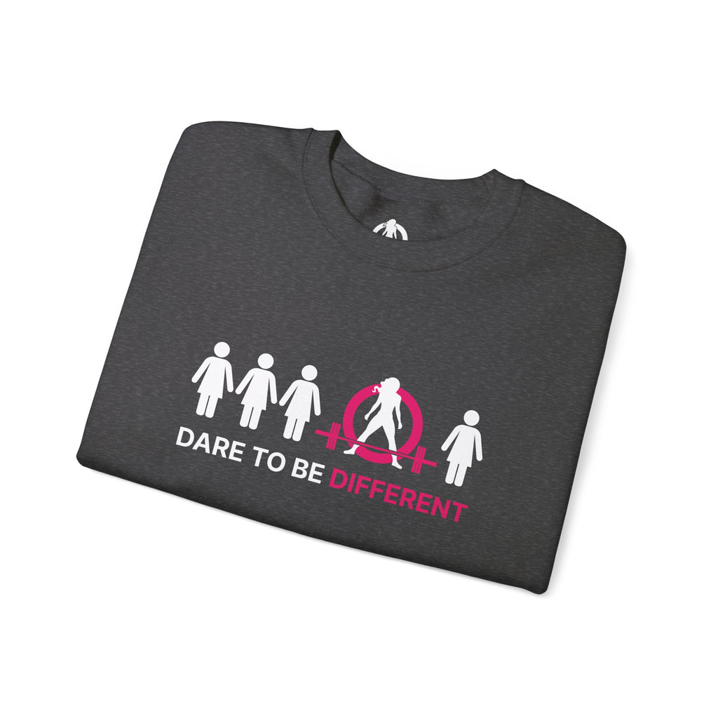 Dare To Be Different - Deadlift - Unisex Heavy Blend™ Crewneck Sweatshirt - Front  Logo