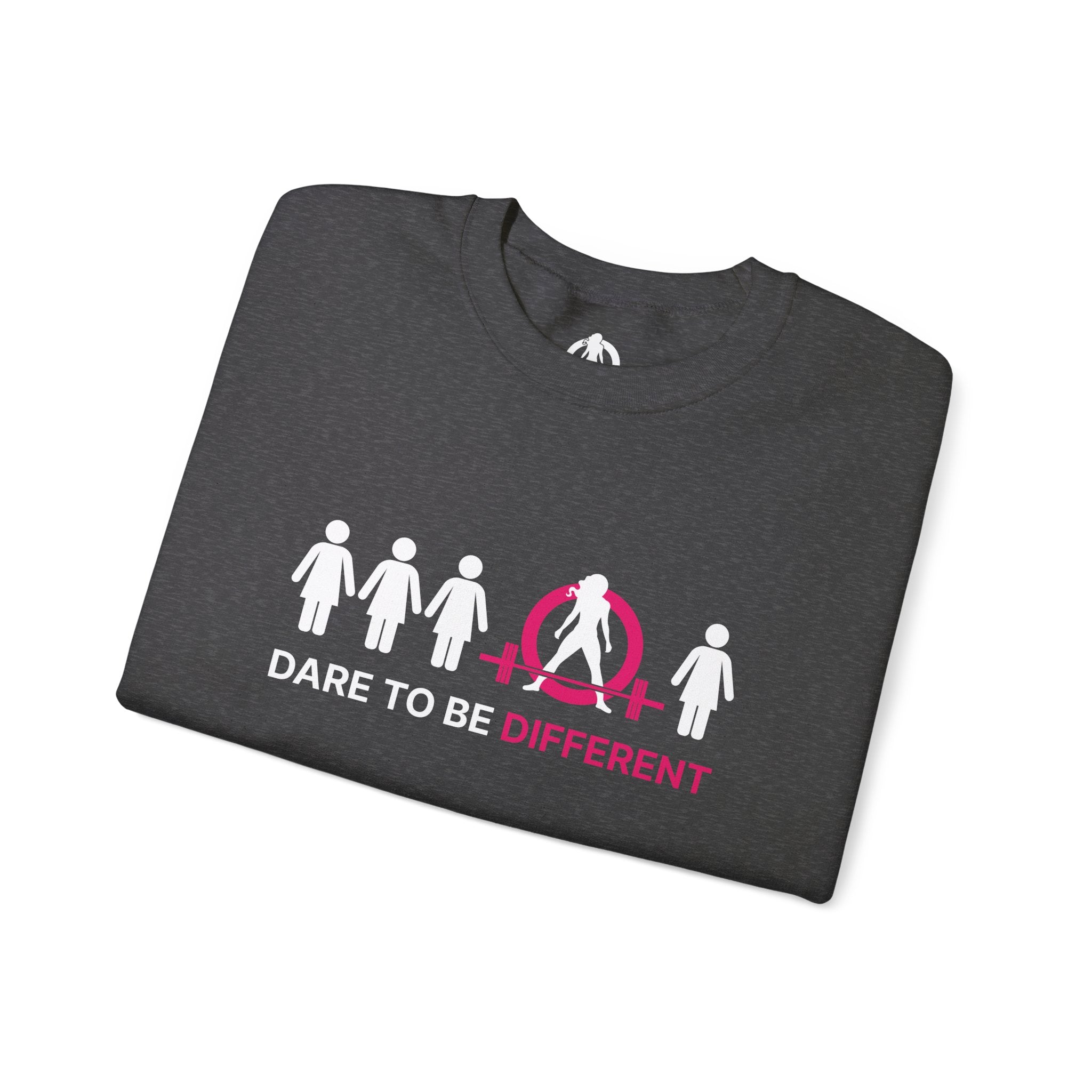Dare To Be Different - Deadlift - Unisex Heavy Blend™ Crewneck Sweatshirt - Front  Logo