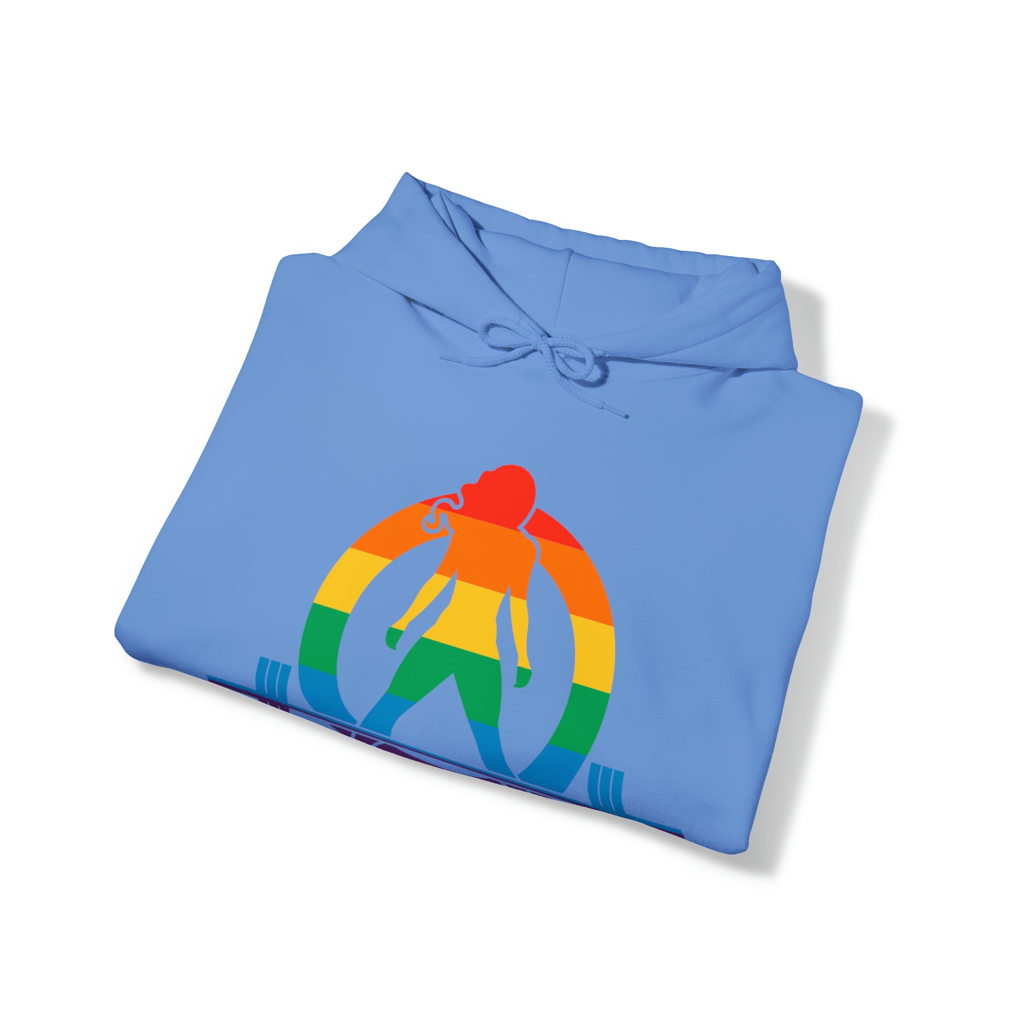 Pride Color Logo - Strong Is Beautiful - Unisex Heavy Blend Hooded Sweatshirt