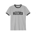 Goal Weight Strong AF - Unisex Cotton Ringer T-Shirt - Black Logo Plain Back