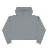Empowered Crop Hoodie – For Strong Women Who Lift - Black Classic Logo