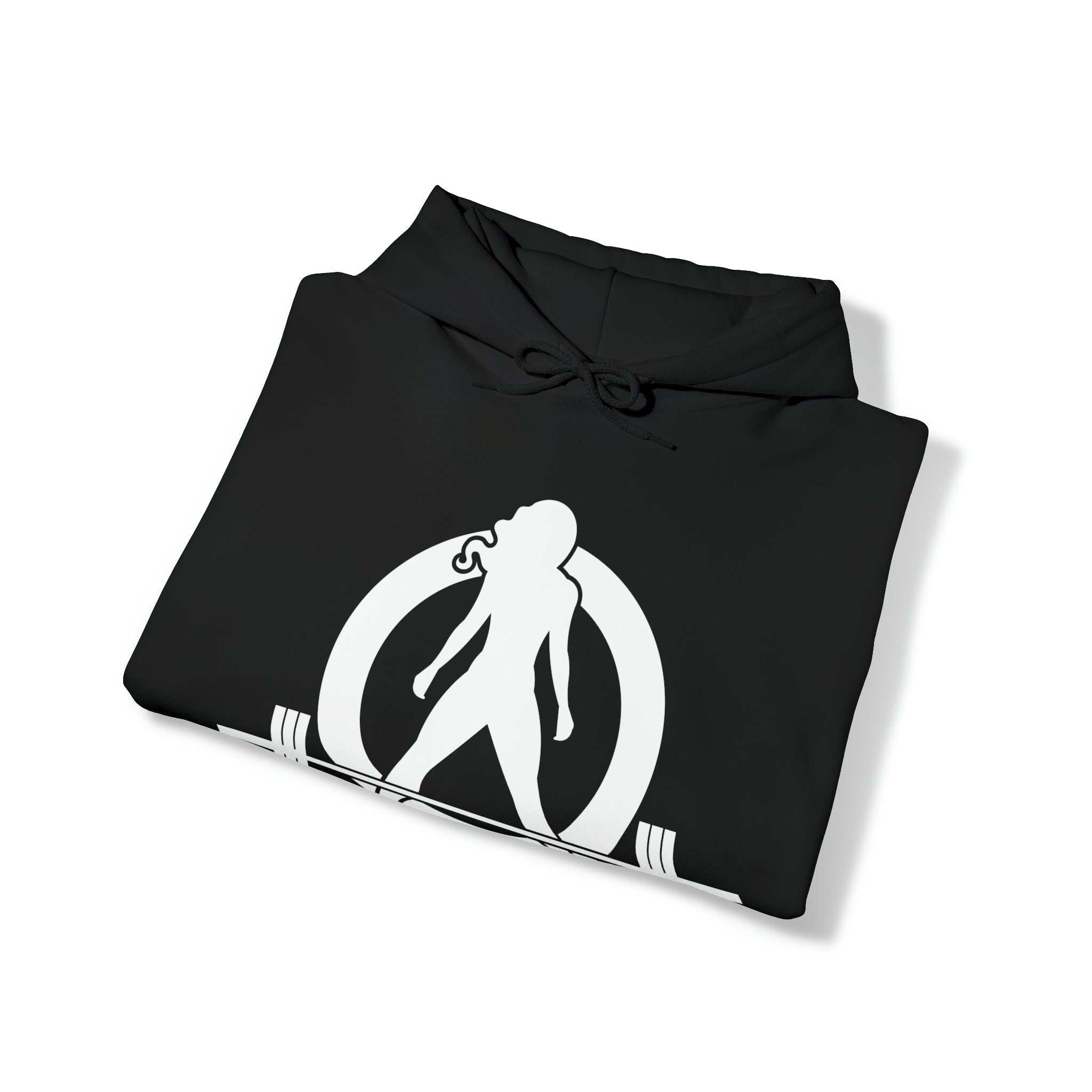 Kick Your Ass - Classic Logo White - Unisex Heavy Blend Hooded Sweatshirt (BEST SELLER)