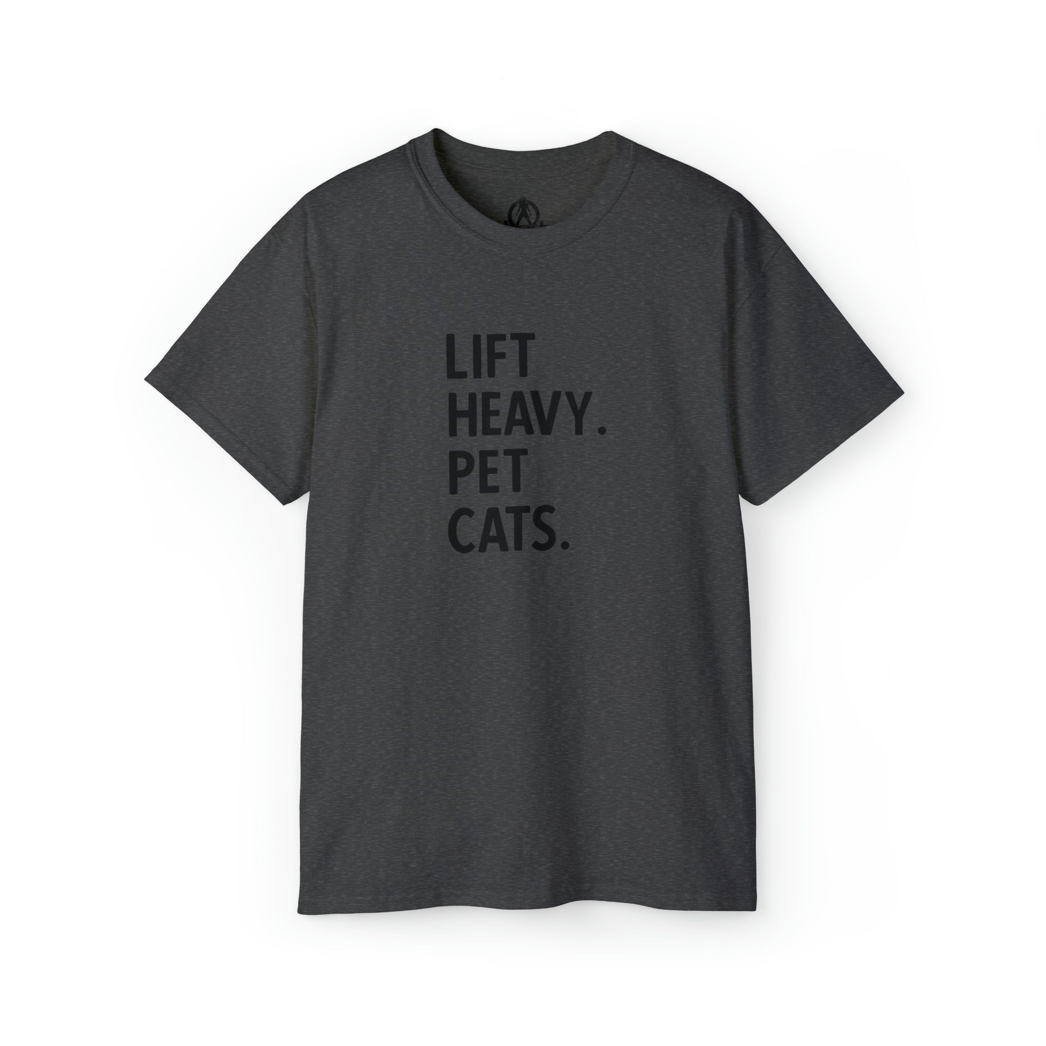 Lift Heavy Pet Cats - Unisex Ultra Cotton Tee - Black Logo