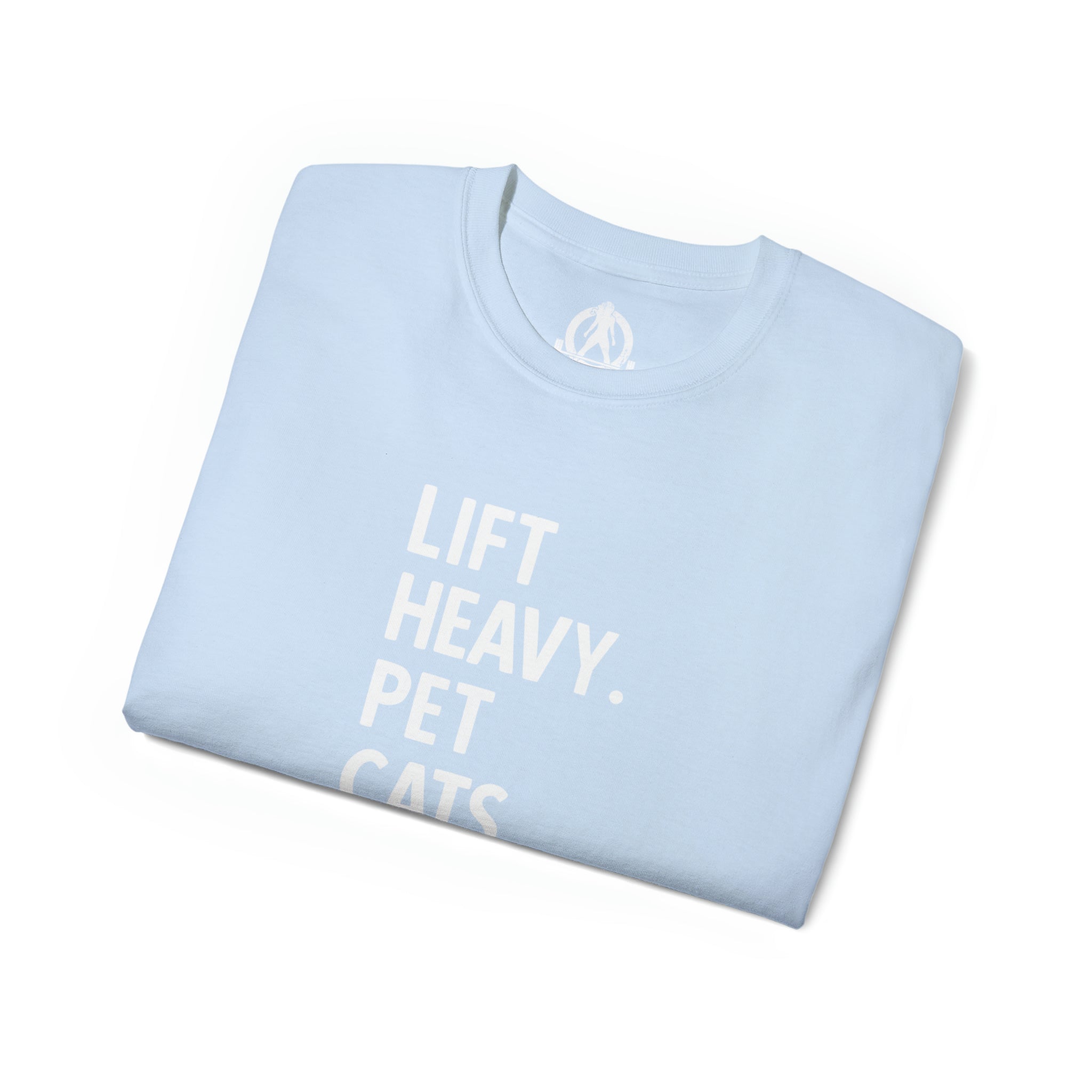 Lift Heavy Pet Cats - Unisex Ultra Cotton Tee - White Logo