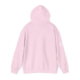 Lift Like.A Girl - Unisex Heavy Blend Hooded Sweatshirt - White Logo on Front & Right Sleeve