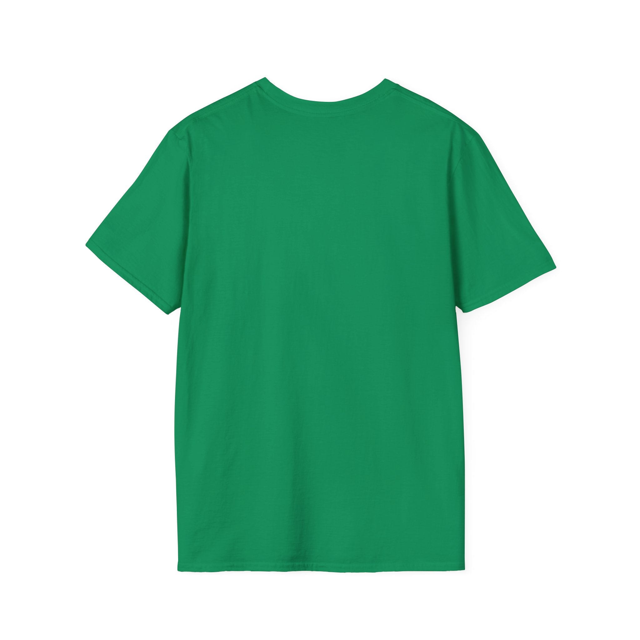 Coffee & Barbells - Unisex Softstyle T-Shirt - White Print on Front Plain Back
