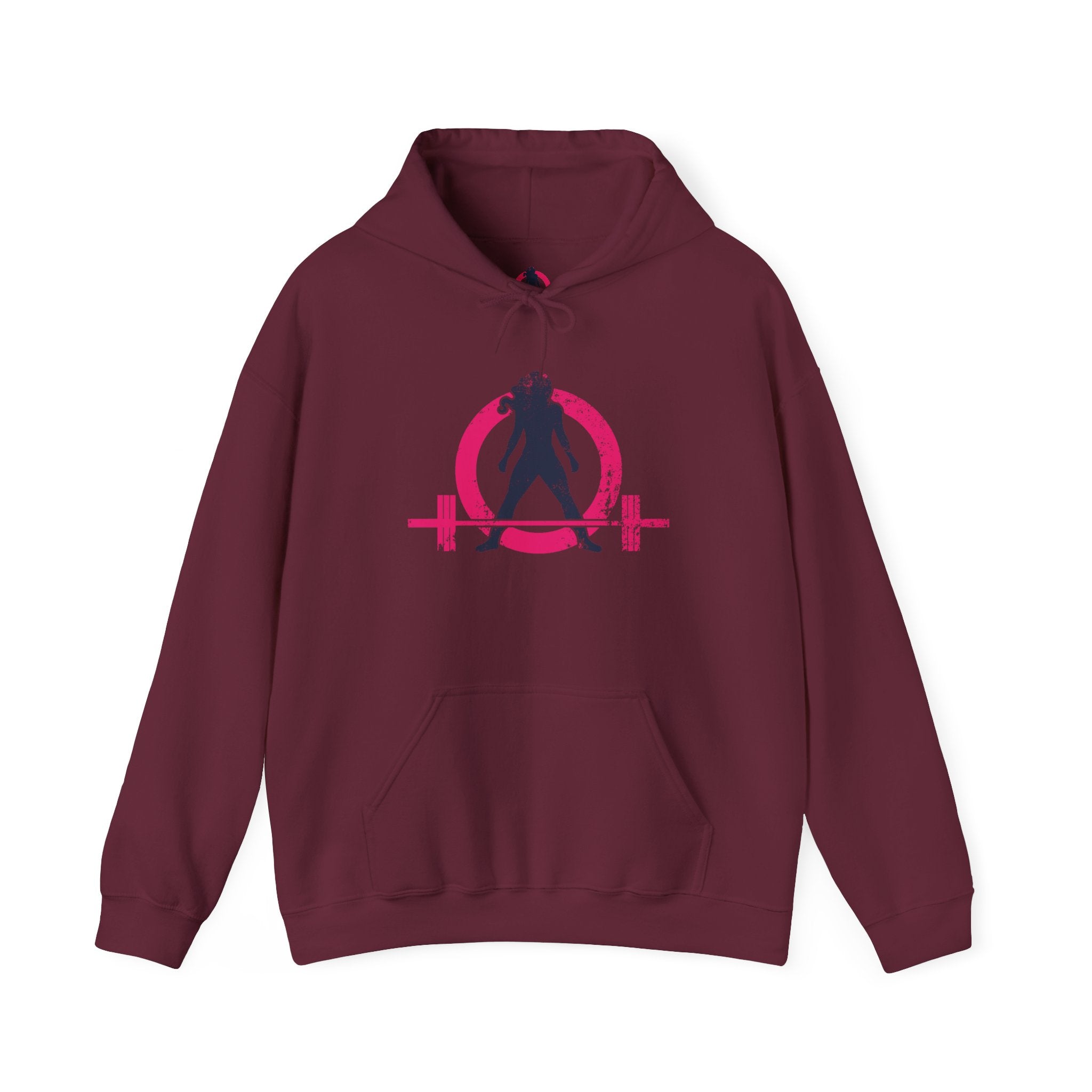 Distressed Logo - Unisex Heavy Blend Hooded Sweatshirt - Inverted Logo  (BEST SELLER)