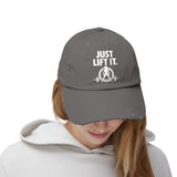 Just Lift It - Unisex Distressed Cap