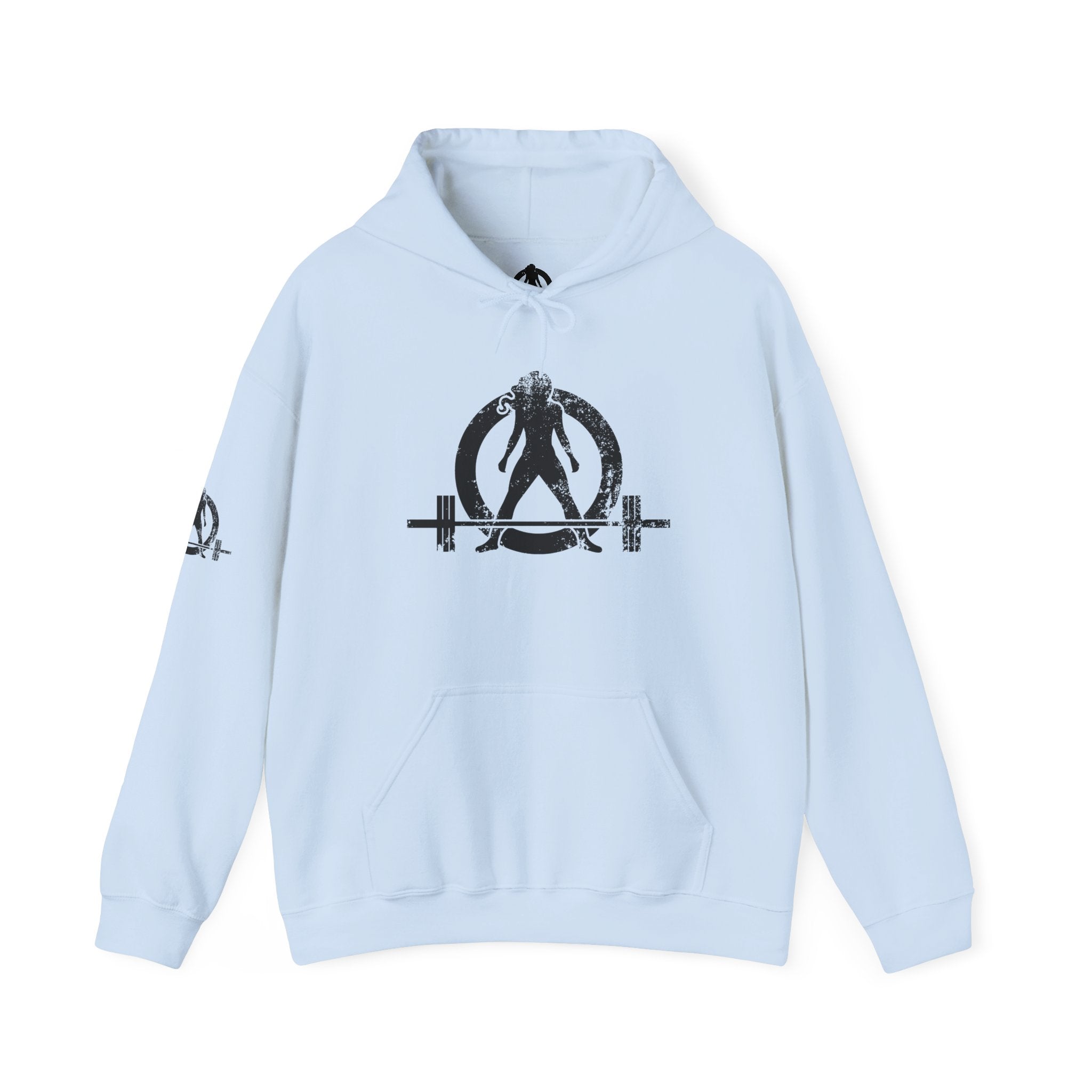 WWLW “Squat • Bench • Deadlift • Repeat” Hoodie - Black Logo Back