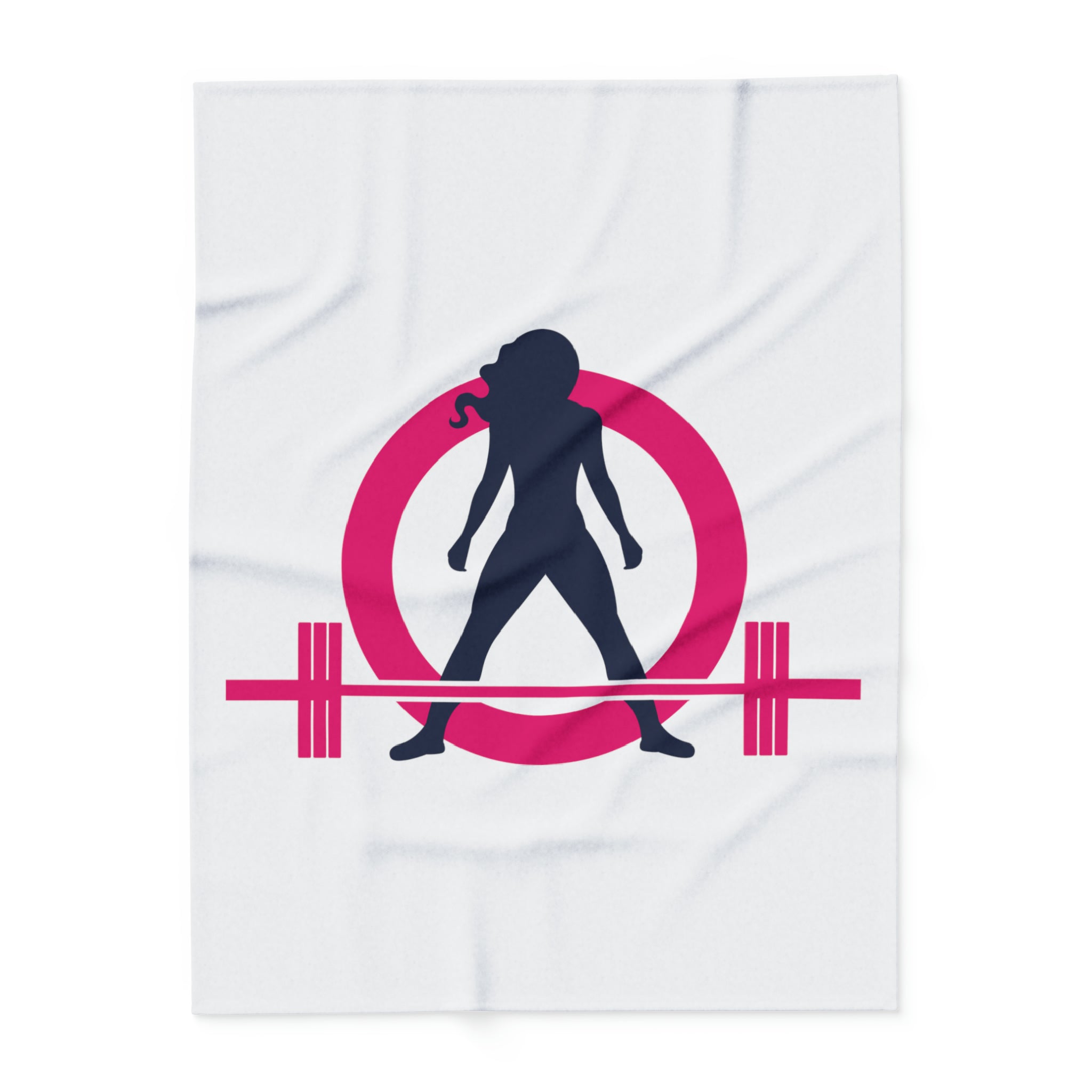 Arctic Fleece Blanket - White Color Logo