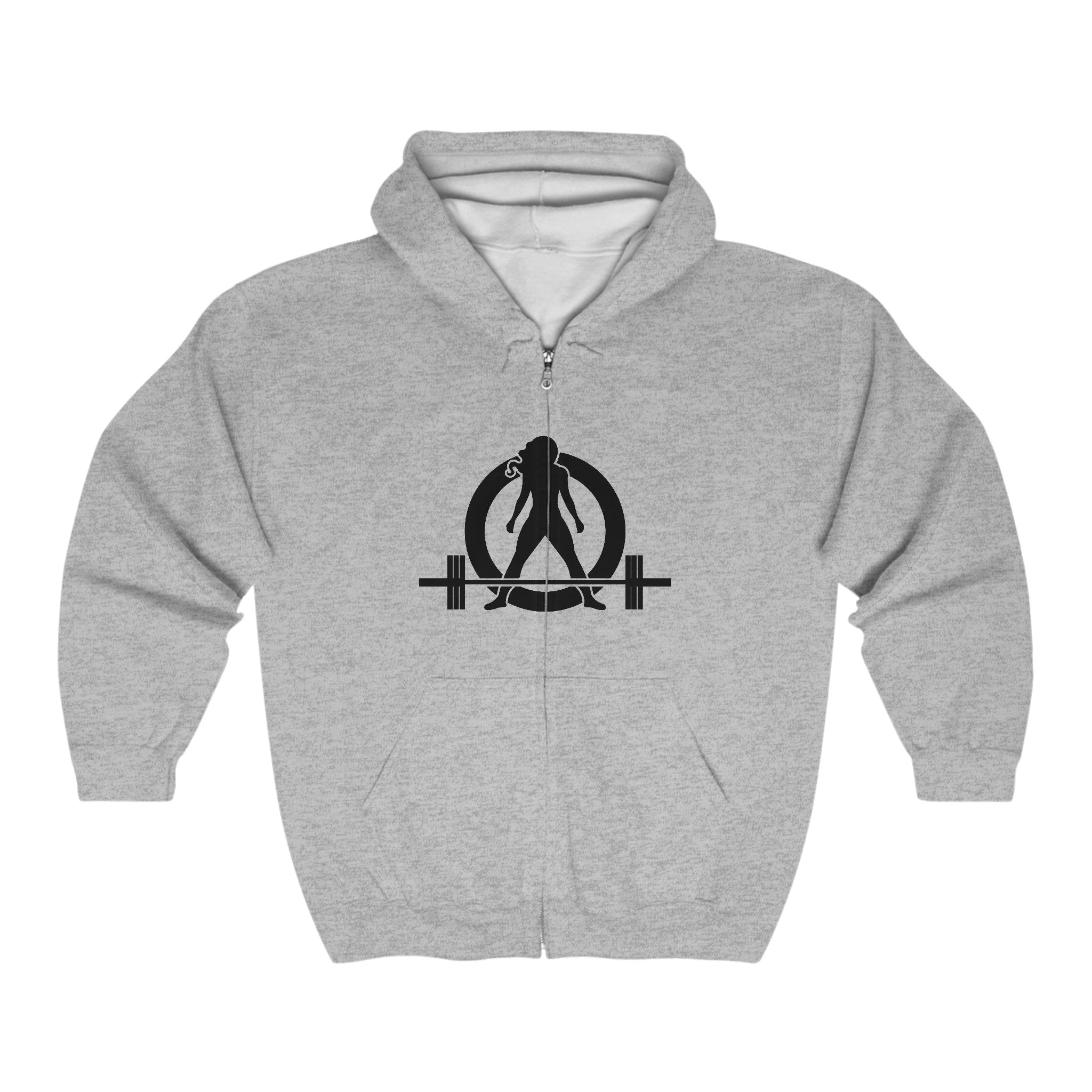 Unisex Heavy Blend™ Full Zip Hooded Sweatshirt - Classic Black Logo