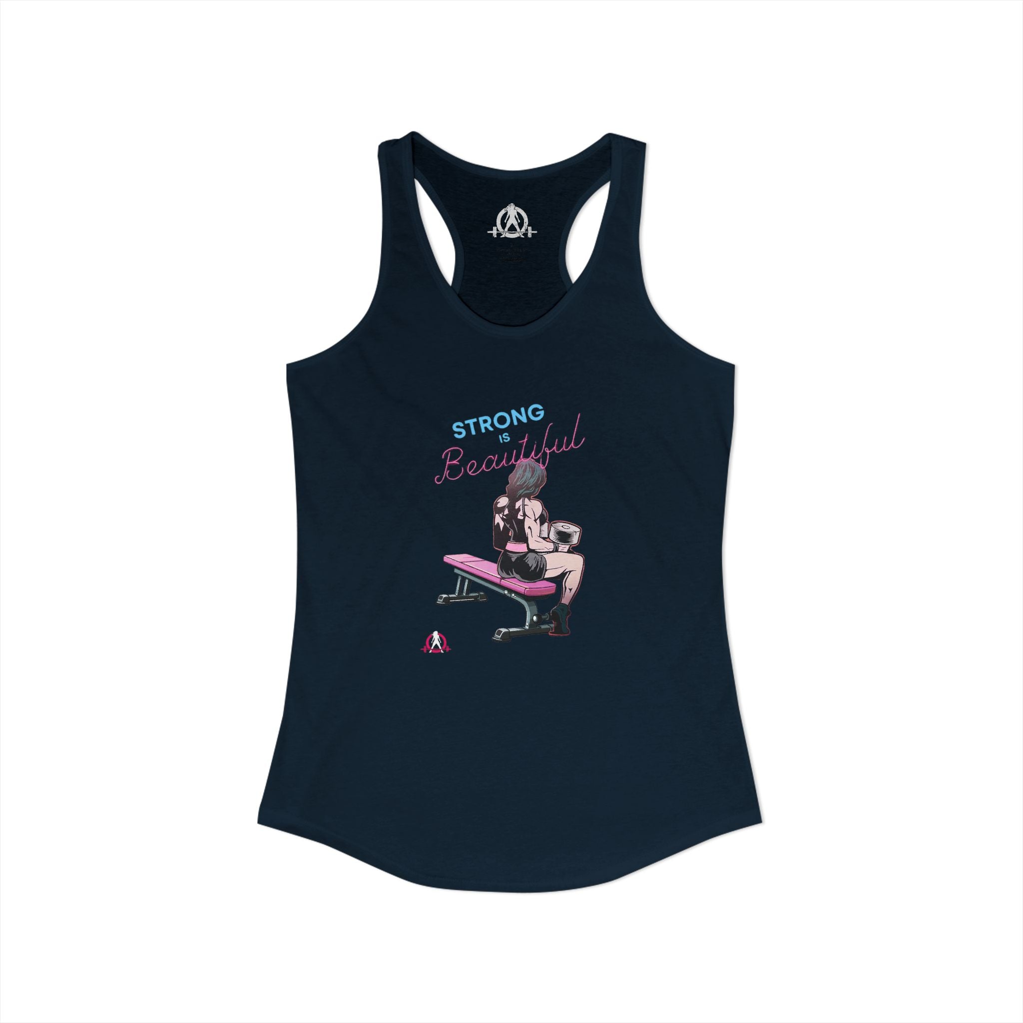 Strong Is Beautiful - Comic  - Racer Back Tank Top - Women's Ideal Racerback Tank Plain Back