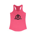 I Could Deadlift You - Women's Ideal Racerback Tank - Black Distressed Logo + Back