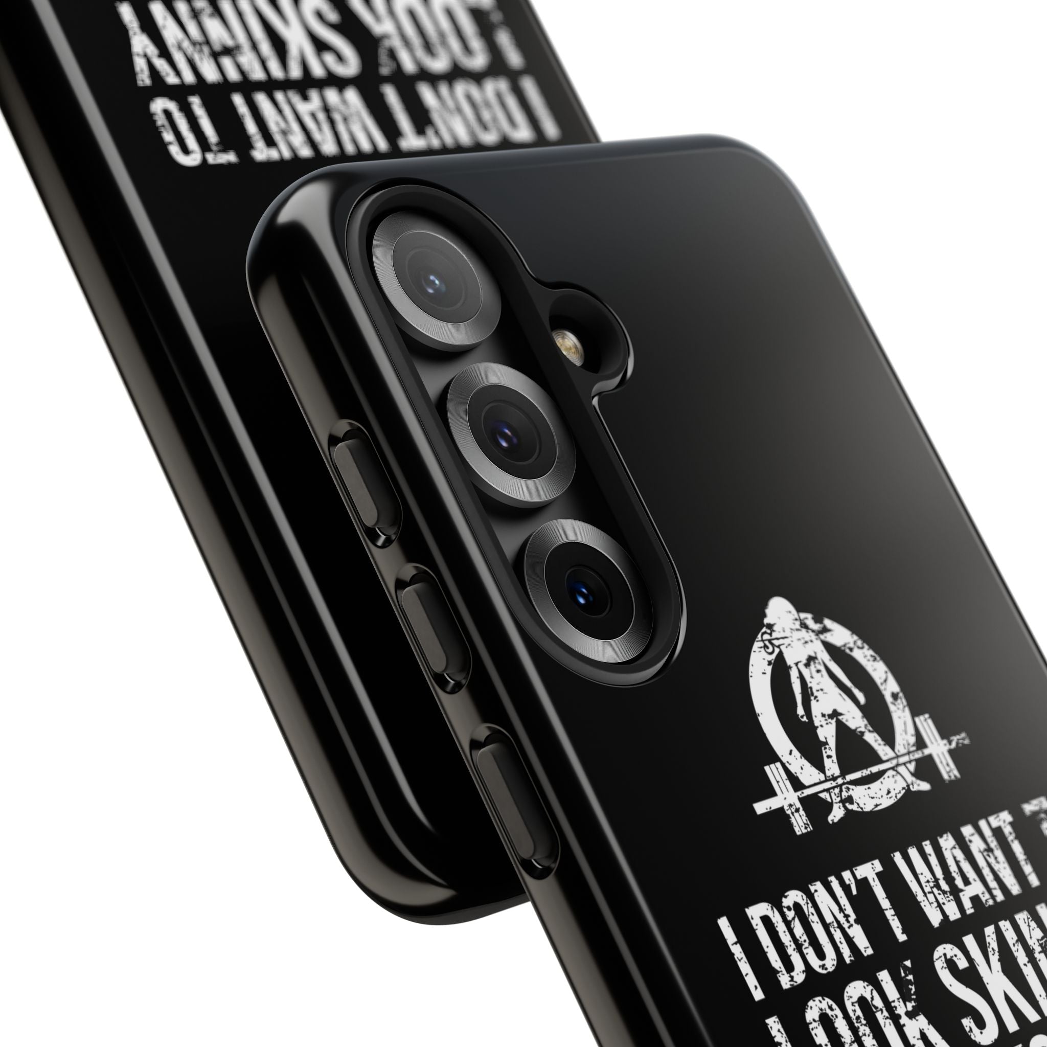 Tough Cases - I Don't Want To Look Skinny I Want To Look Like I Can Kick Your Ass - WWLW Logo