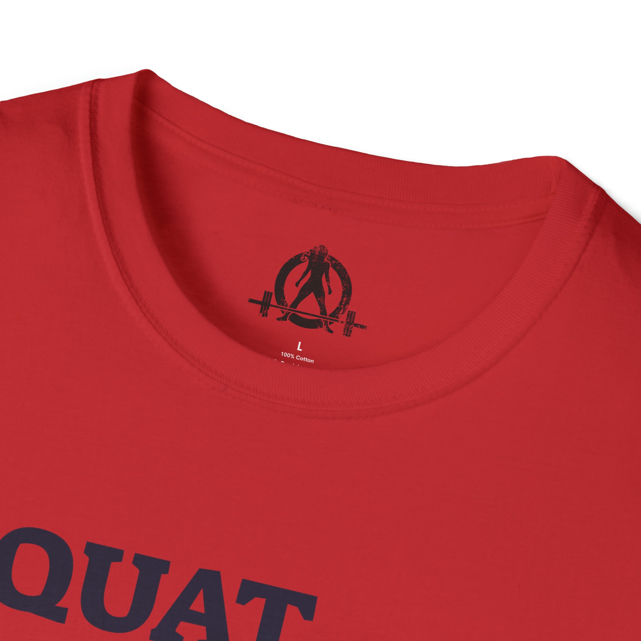 Squat Bench Deadlift Repeat - Unisex Softstyle T-Shirt - Pink - Plain Back
