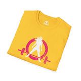 Unisex Softstyle T-Shirt - Color Distressed Logo - Plain Back