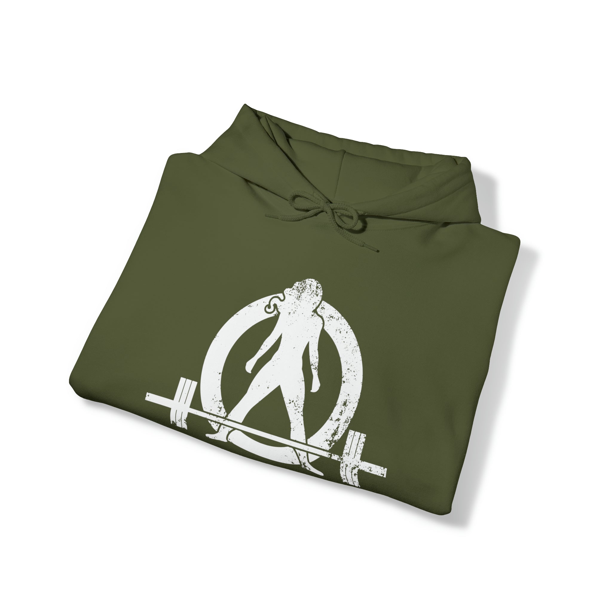 I Could Deadlift You. - Unisex Heavy Blend Hooded Sweatshirt - White Logo on Back