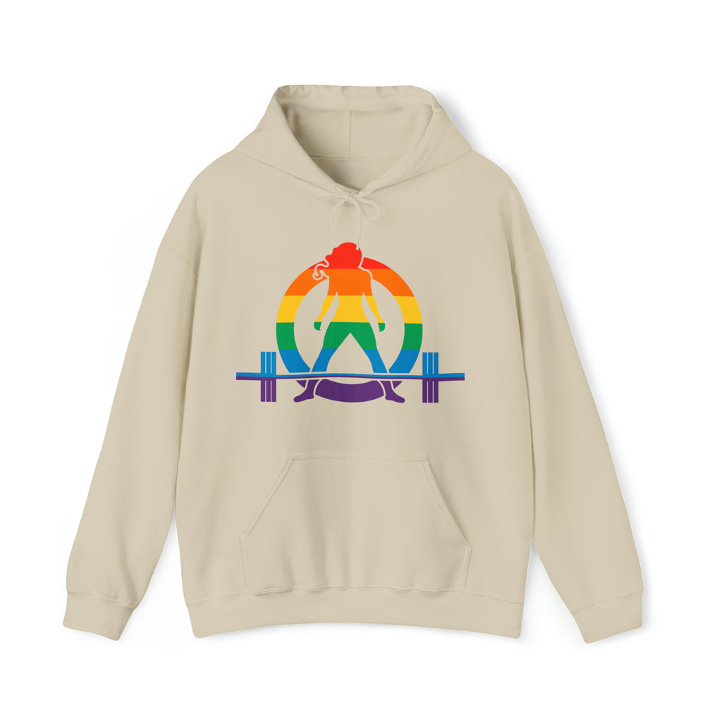 Pride Color Logo - Strong Is Beautiful - Unisex Heavy Blend Hooded Sweatshirt