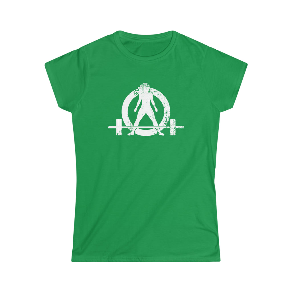 Strong Not Skinny - Women's Softstyle Tee - Distressed Logo & Back