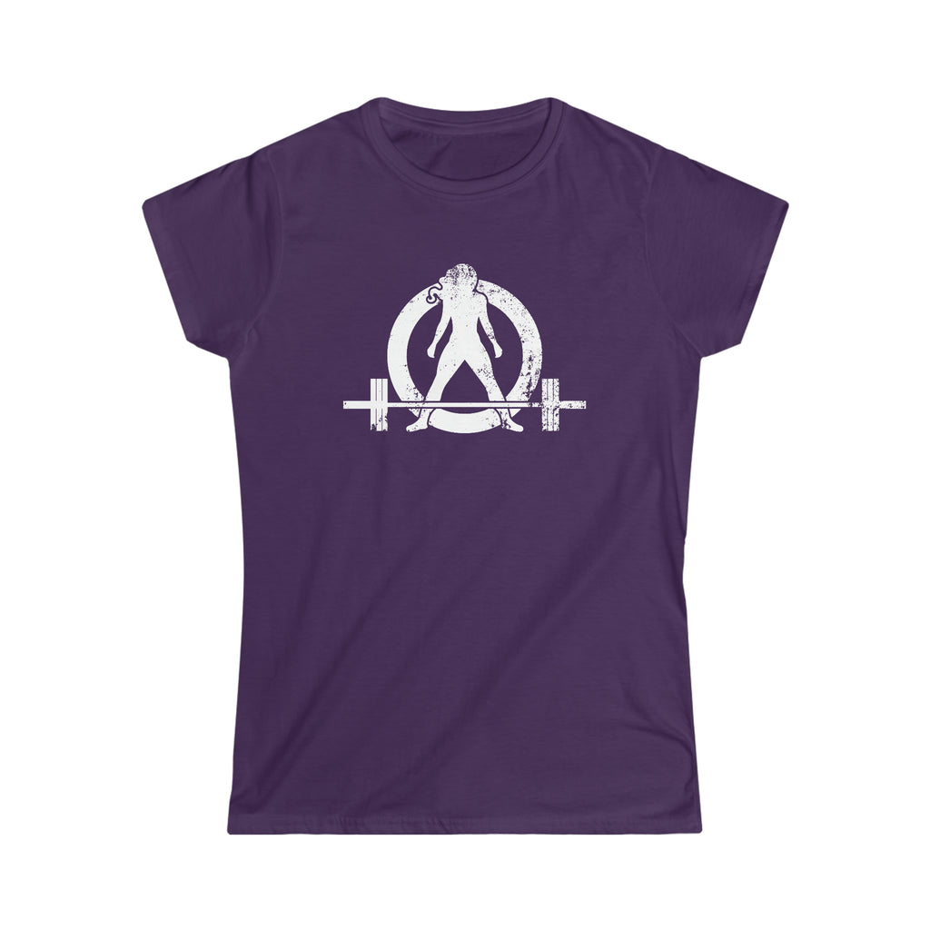 Strong Not Skinny - Women's Softstyle Tee - Distressed Logo & Back