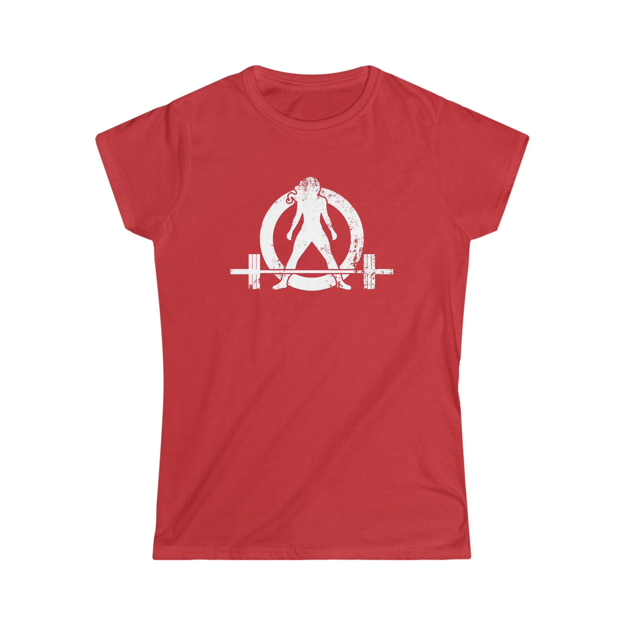 Strong Not Skinny - Women's Softstyle Tee - Distressed Logo & Back