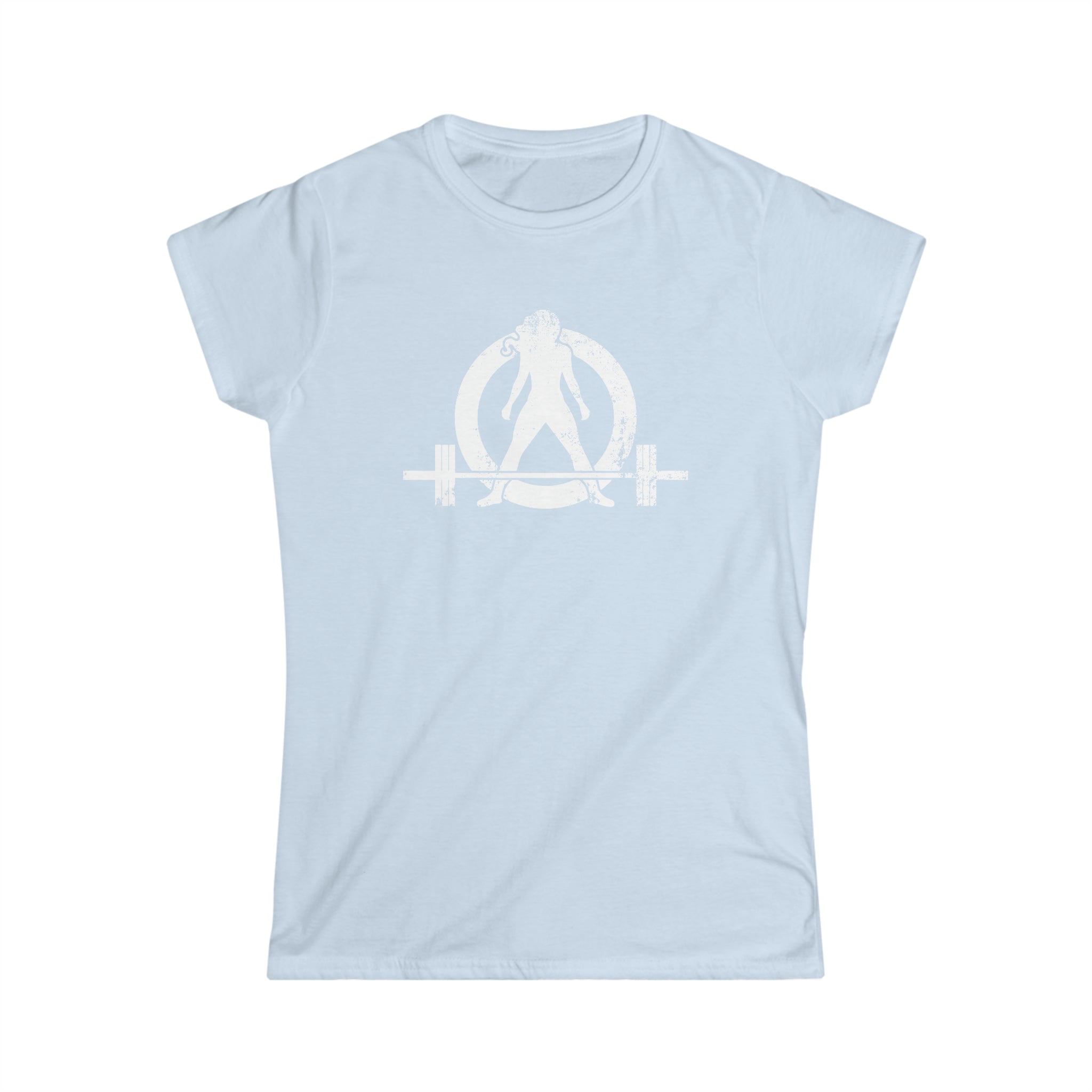 Strong Not Skinny - Women's Softstyle Tee - Distressed Logo & Back