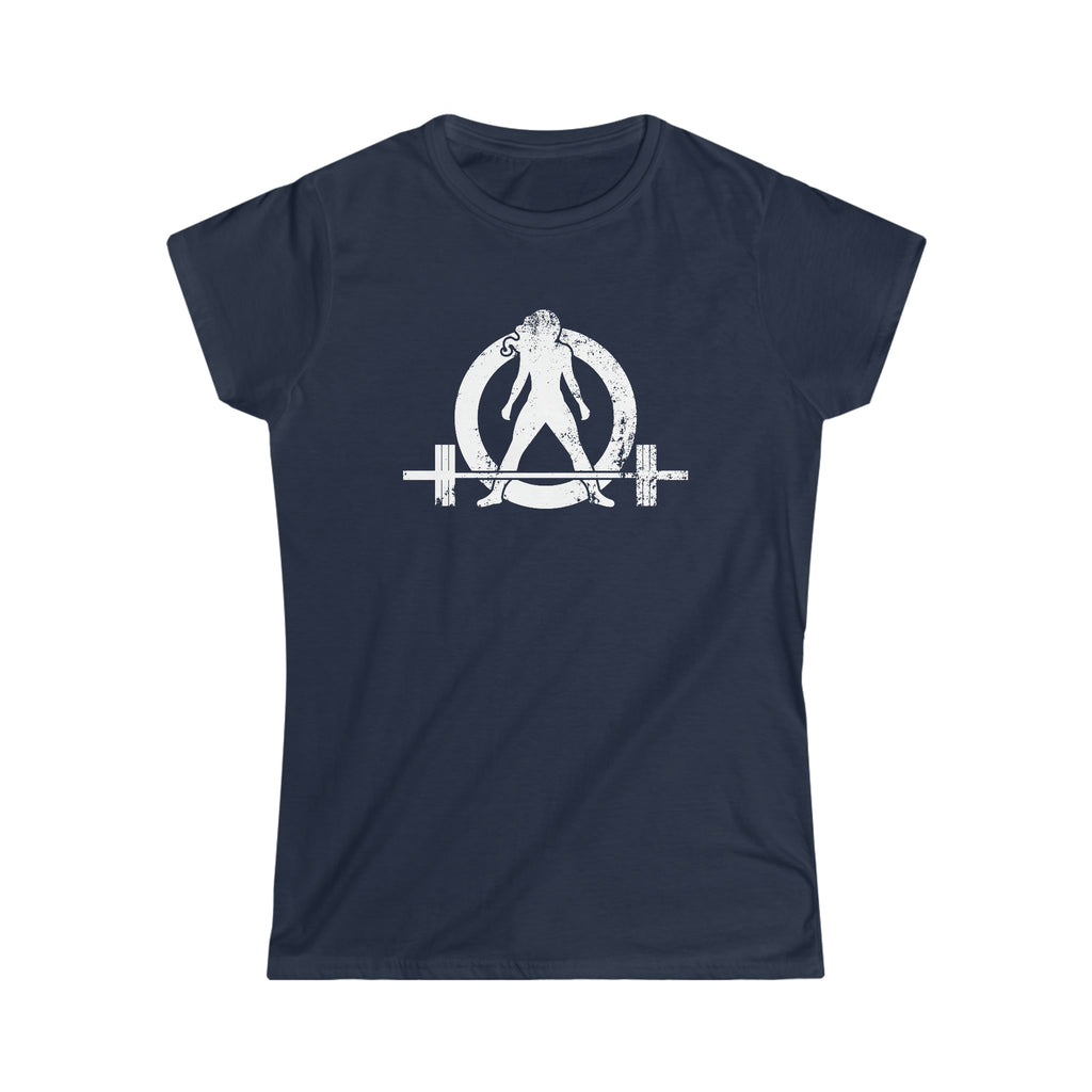 Strong Not Skinny - Women's Softstyle Tee - Distressed Logo & Back