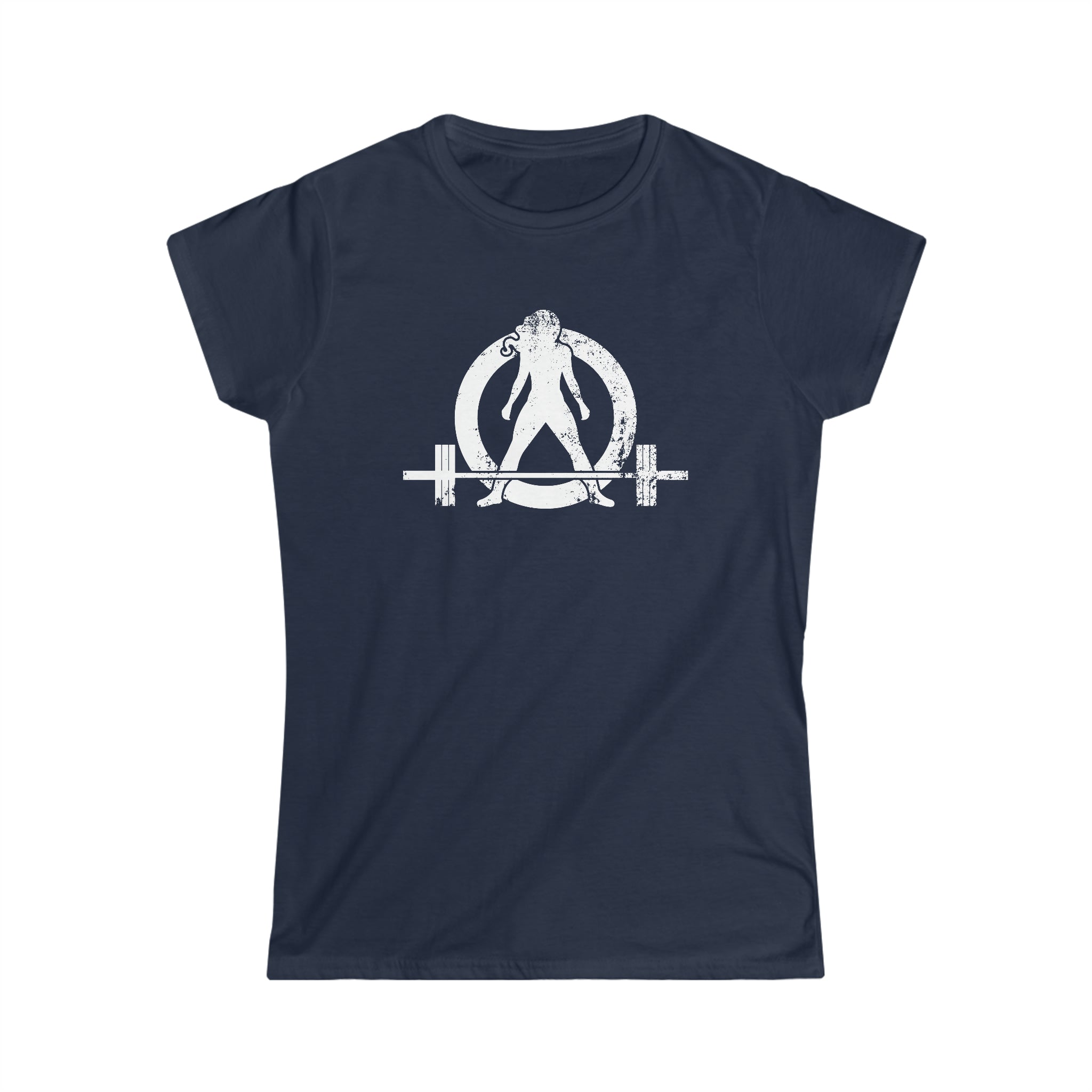Strong Not Skinny - Women's Softstyle Tee - Distressed Logo & Back
