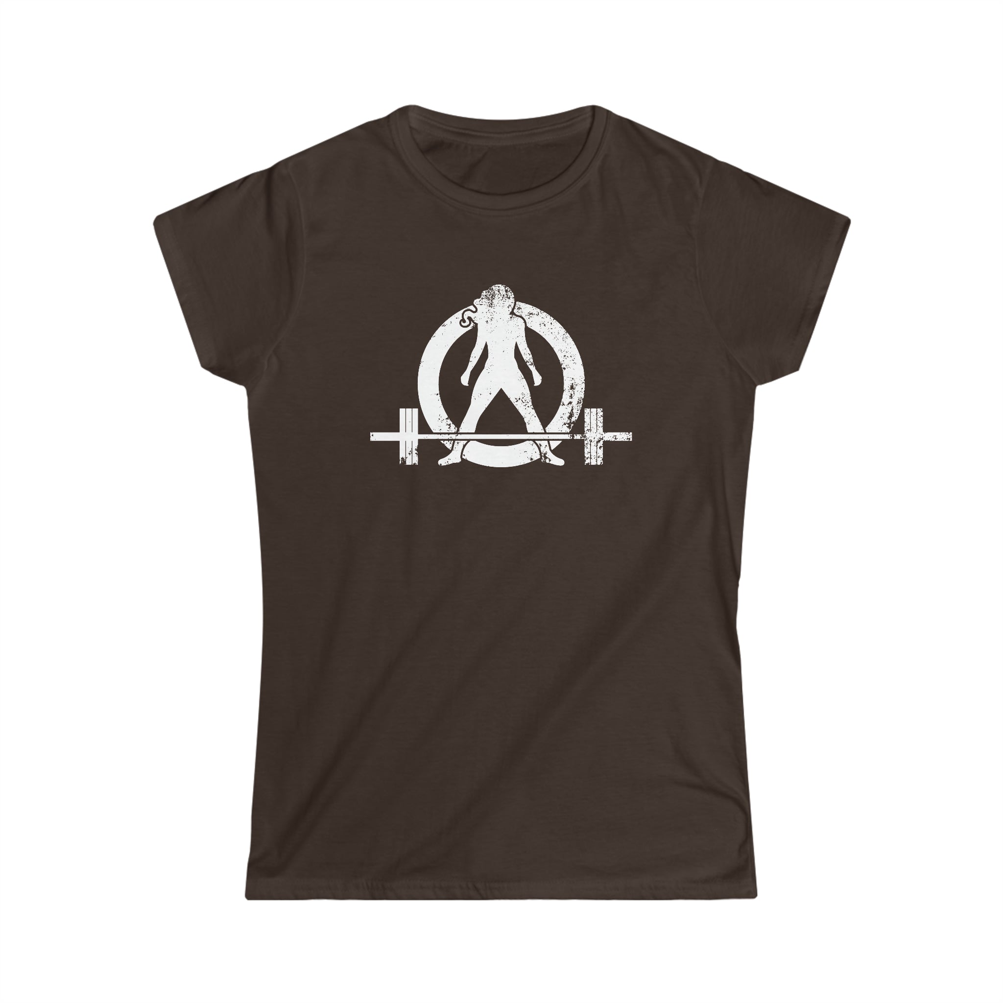 Strong Not Skinny - Women's Softstyle Tee - Distressed Logo & Back