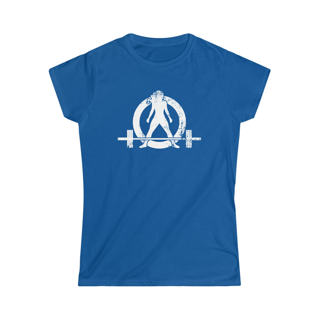 Strong Not Skinny - Women's Softstyle Tee - Distressed Logo & Back